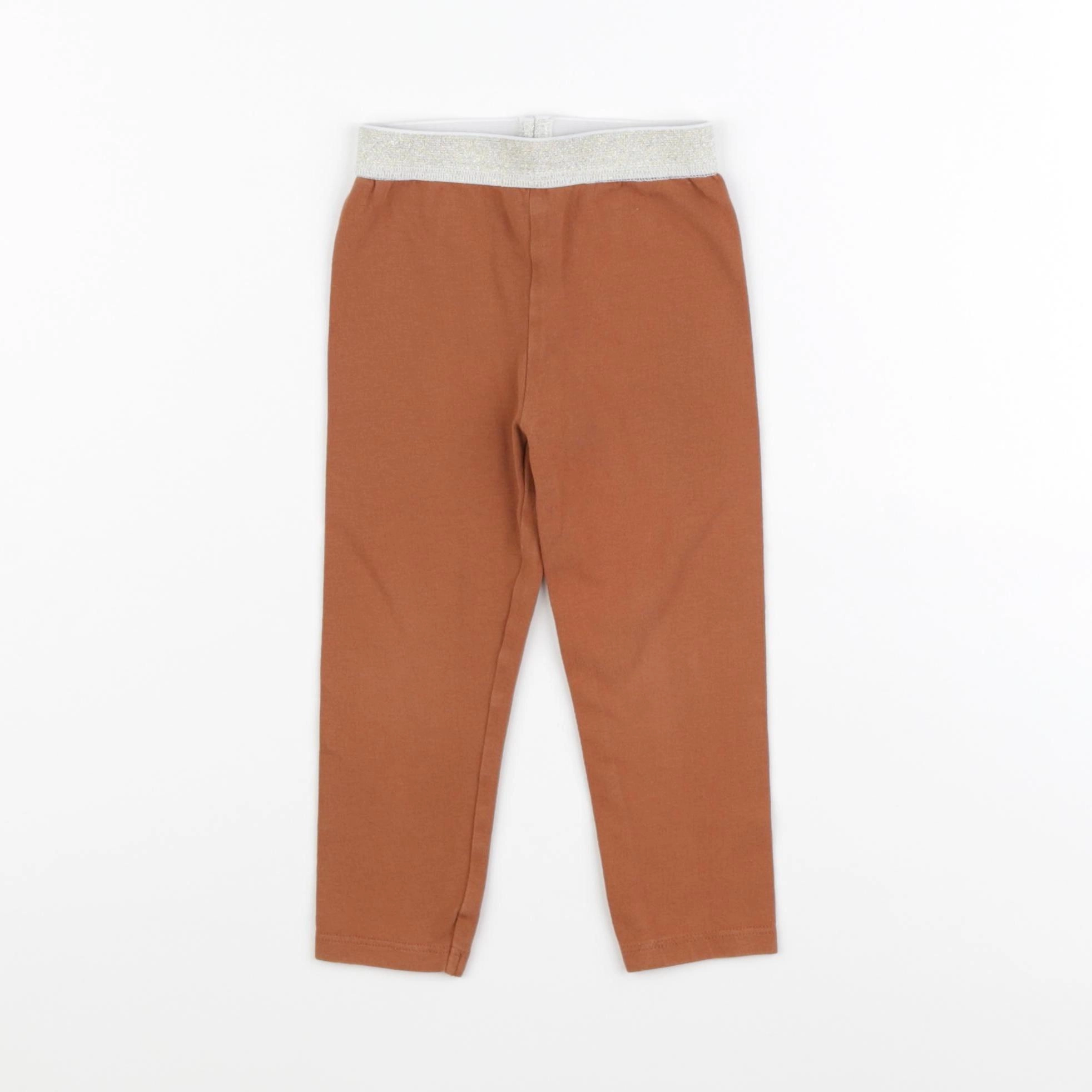 Vertbaudet - legging marron - 2 ans