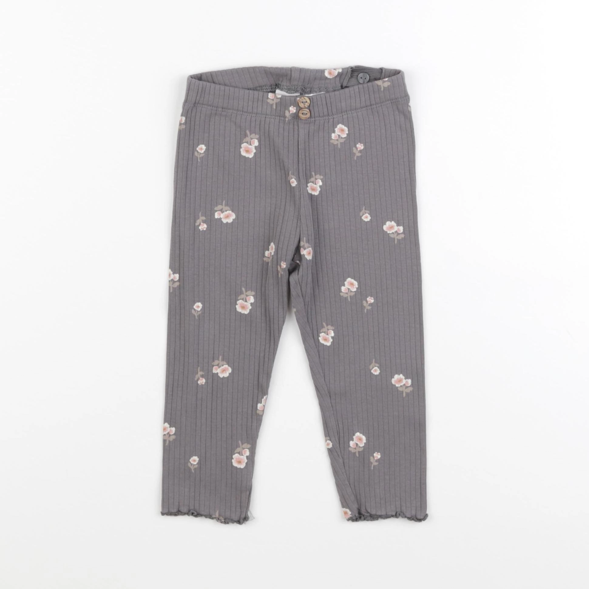 H&M - legging gris - 18 mois