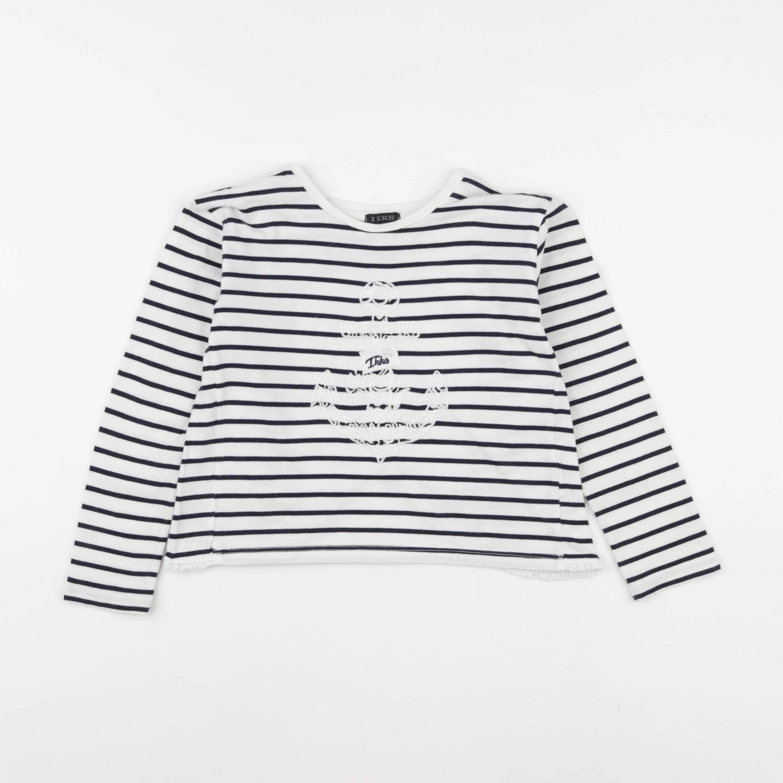 IKKS - tee-shirt blanc, bleu - 5 ans
