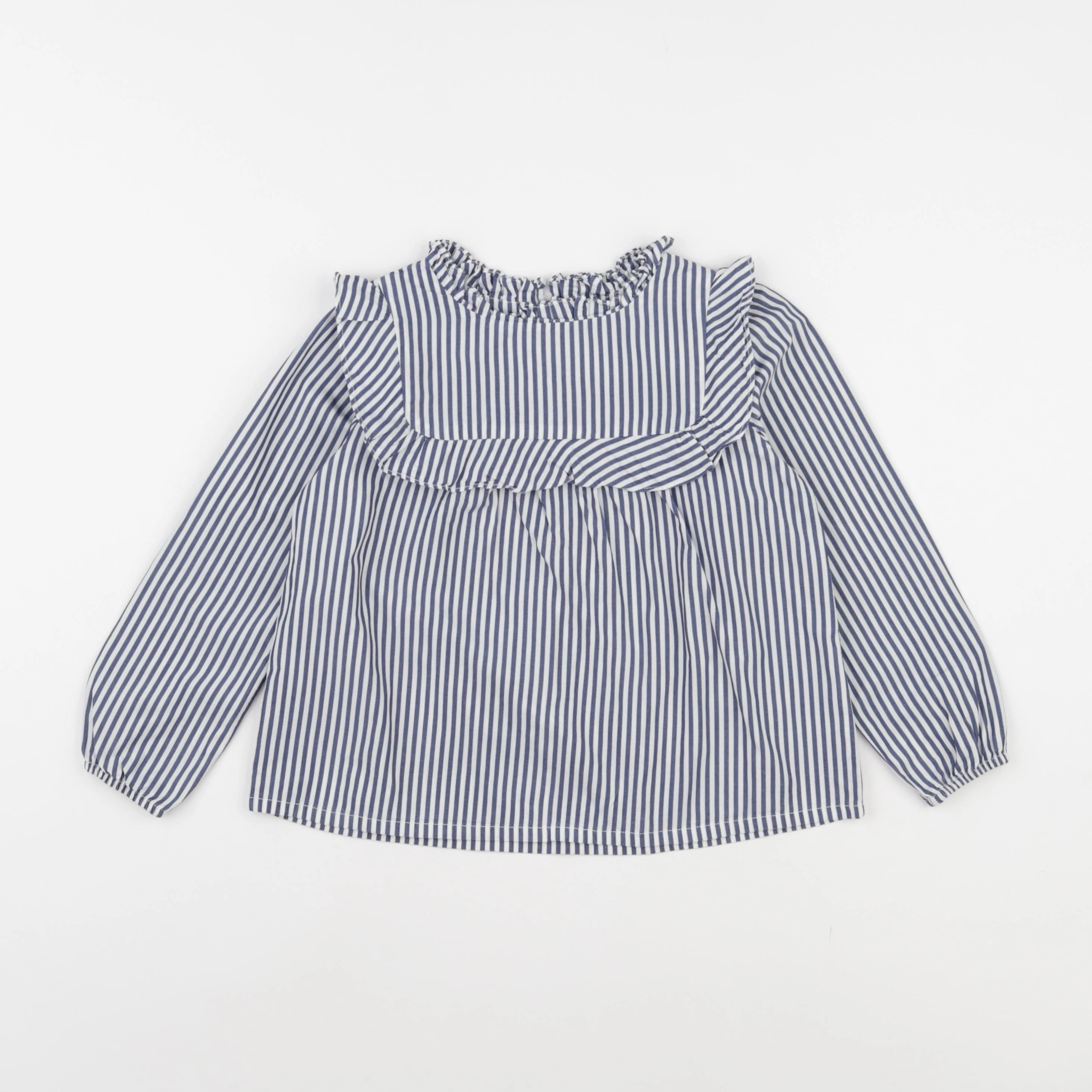 Jacadi - blouse blanc, bleu - 5 ans