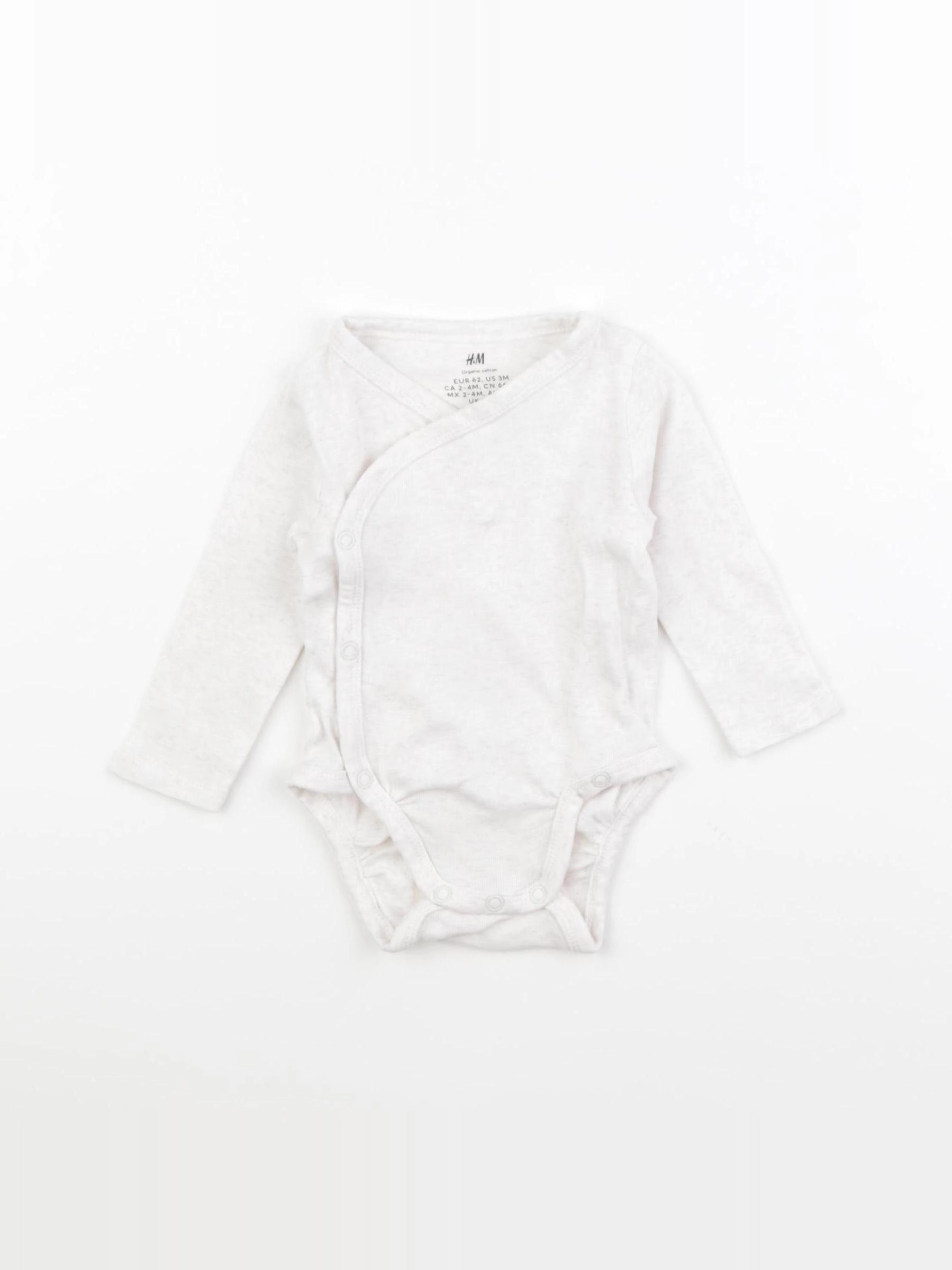 H&M - body beige - 2/4 mois