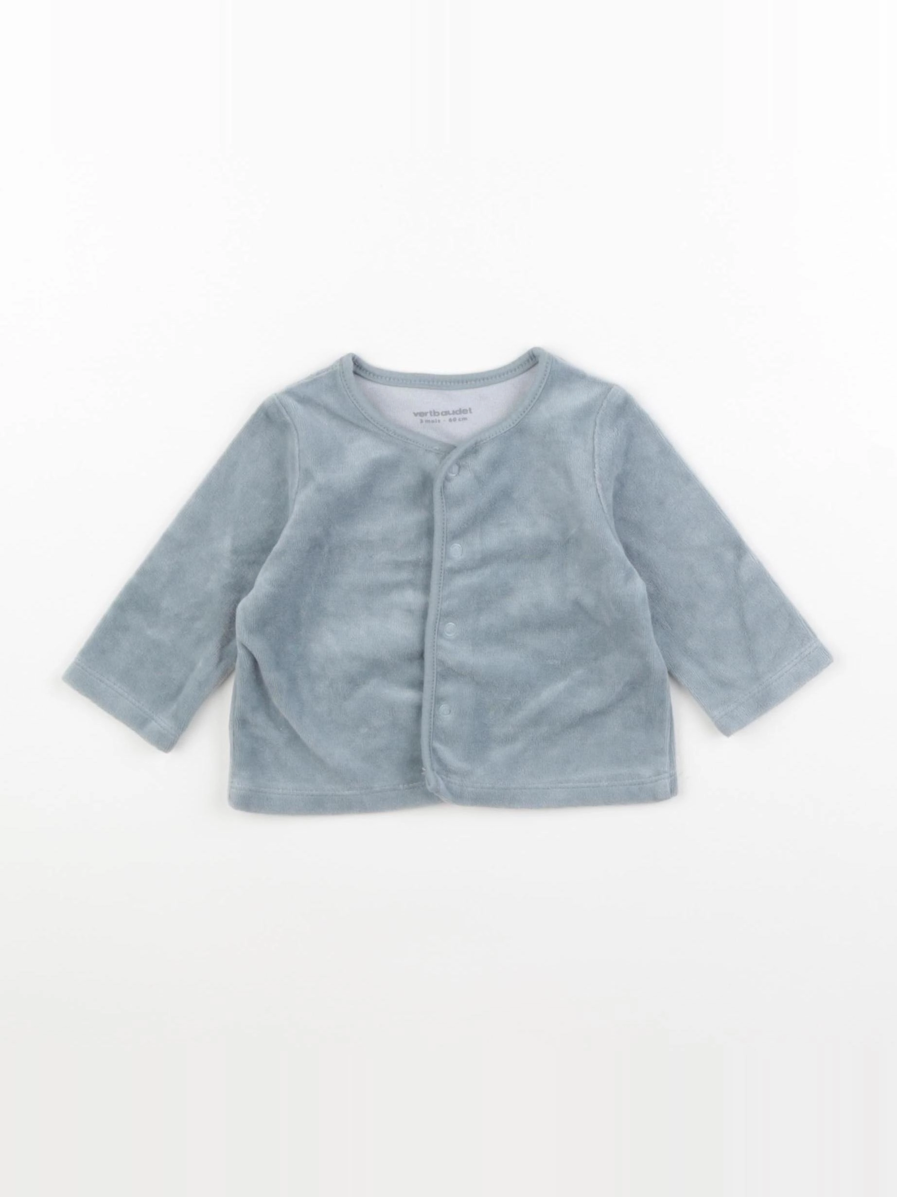 Vertbaudet - sweat vert - 3 mois