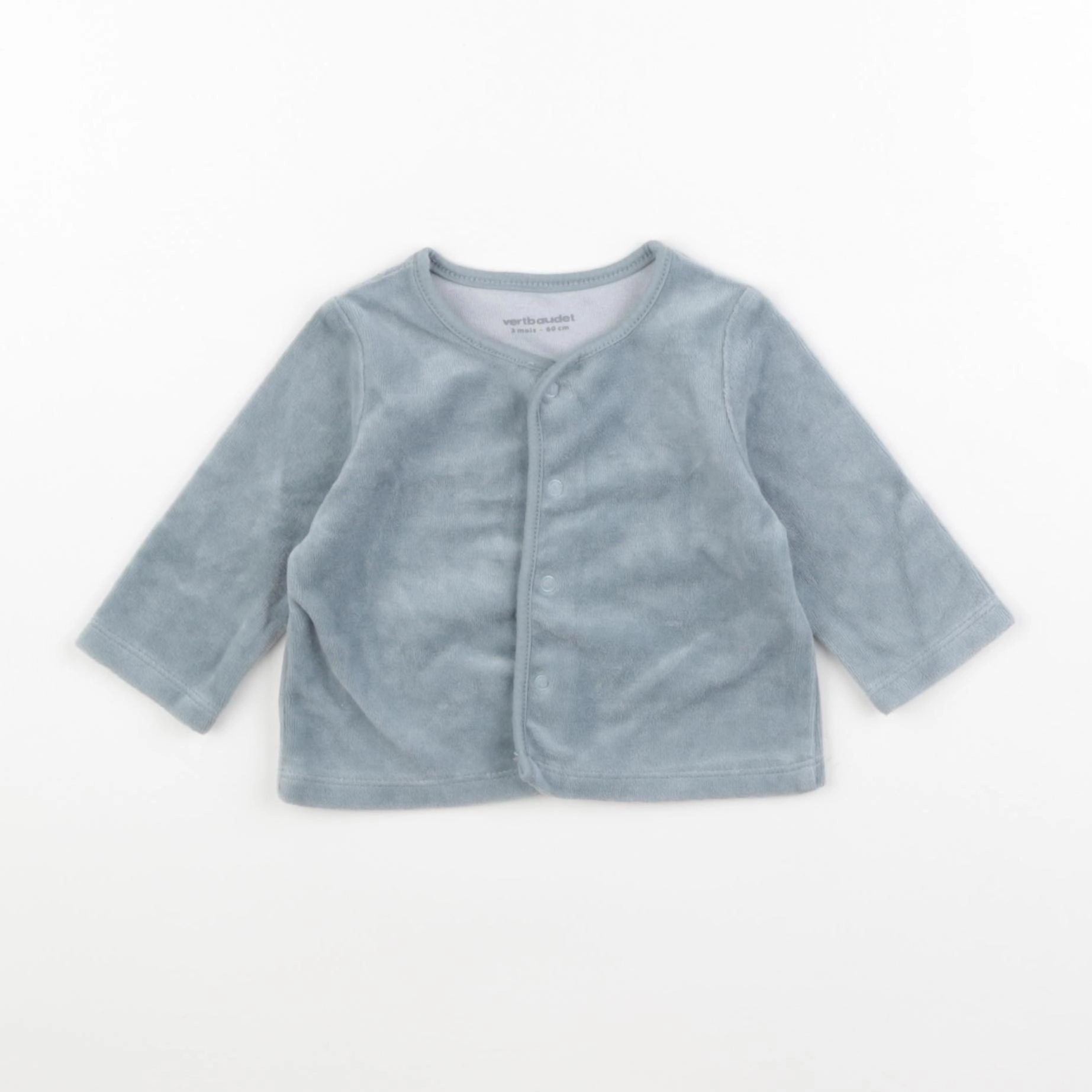 Vertbaudet - sweat vert - 3 mois