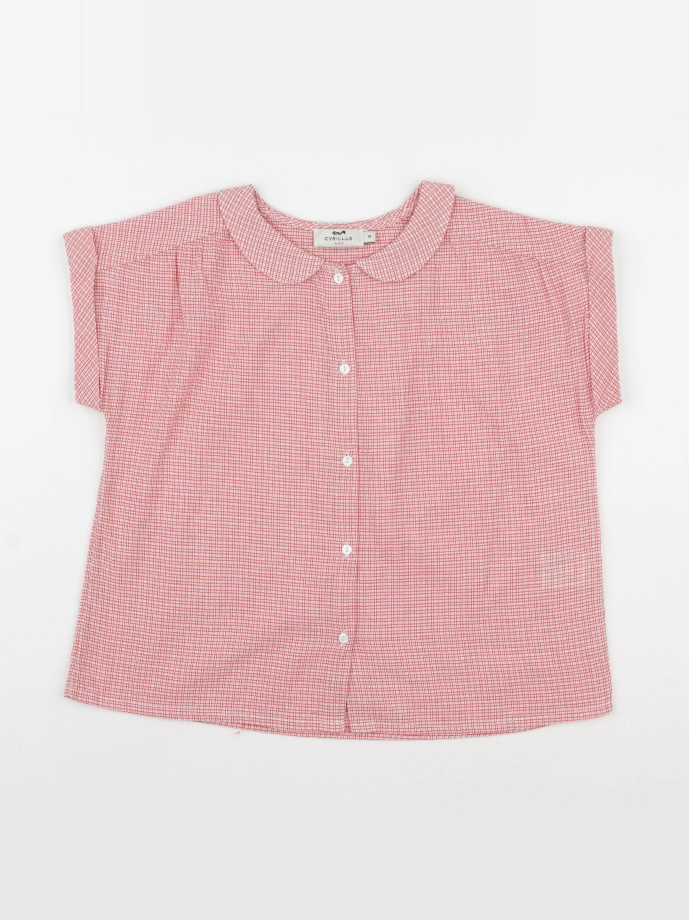 Cyrillus - blouse rouge - 10 ans