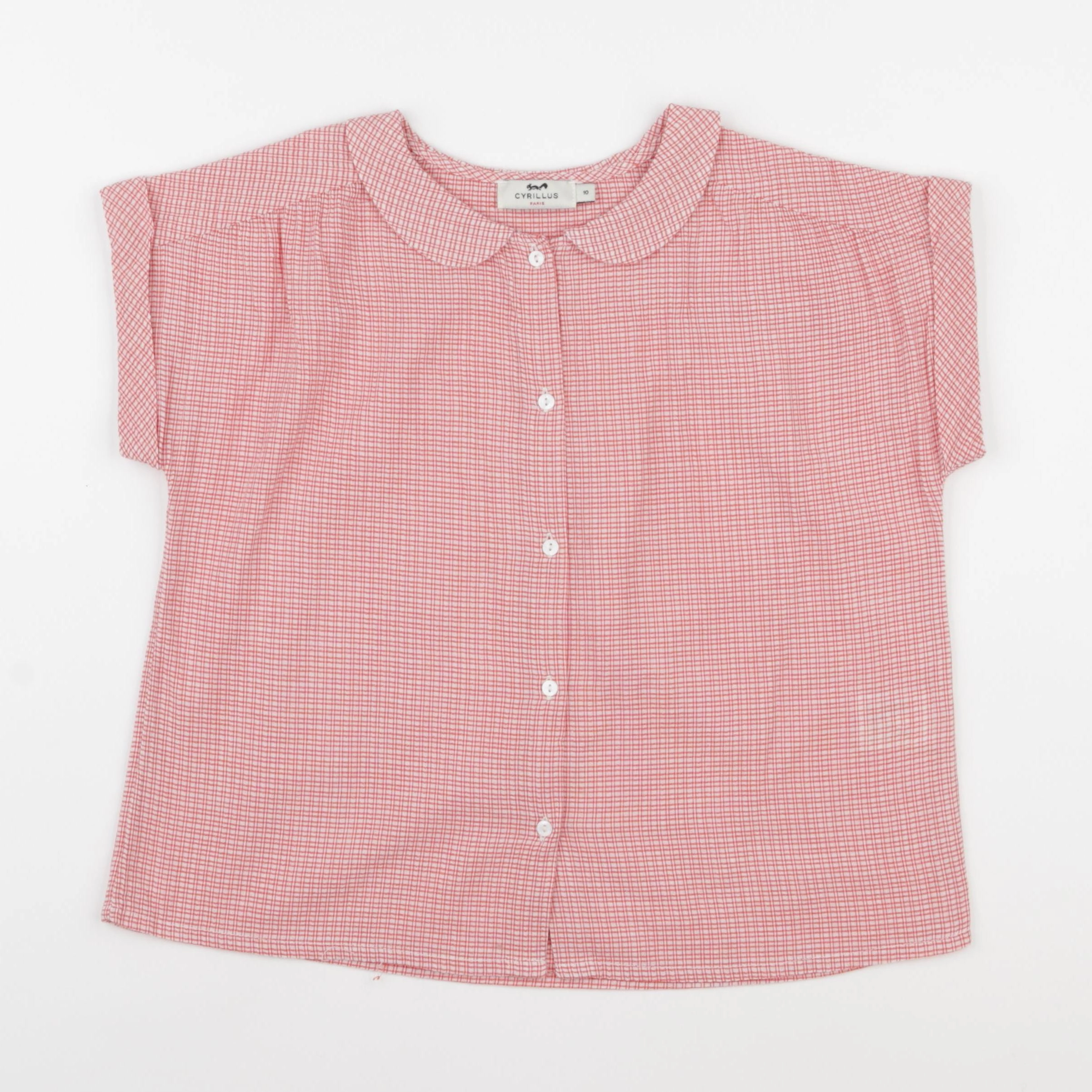 Cyrillus - blouse rouge - 10 ans
