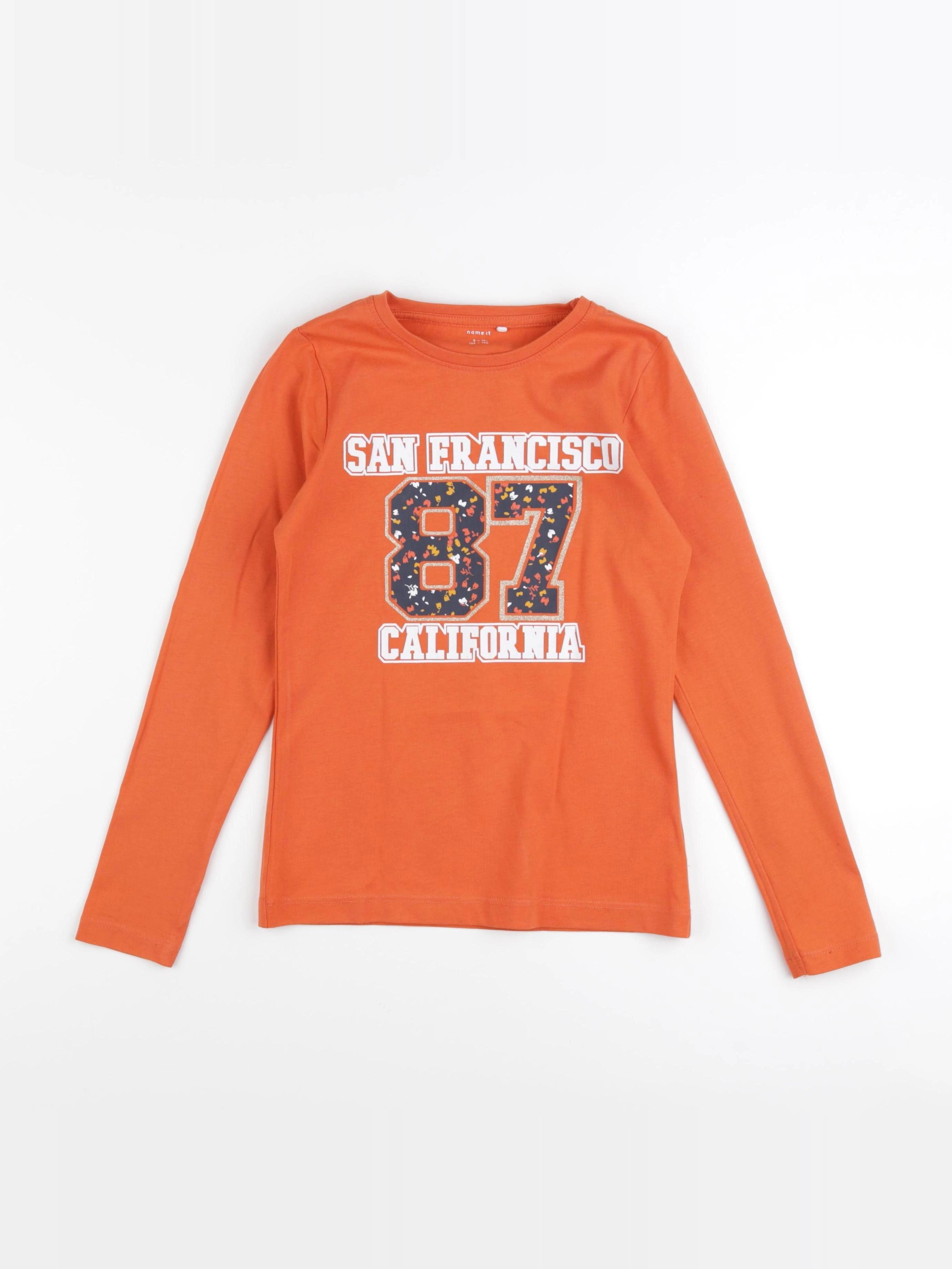 Name it - tee-shirt orange - 9/10 ans
