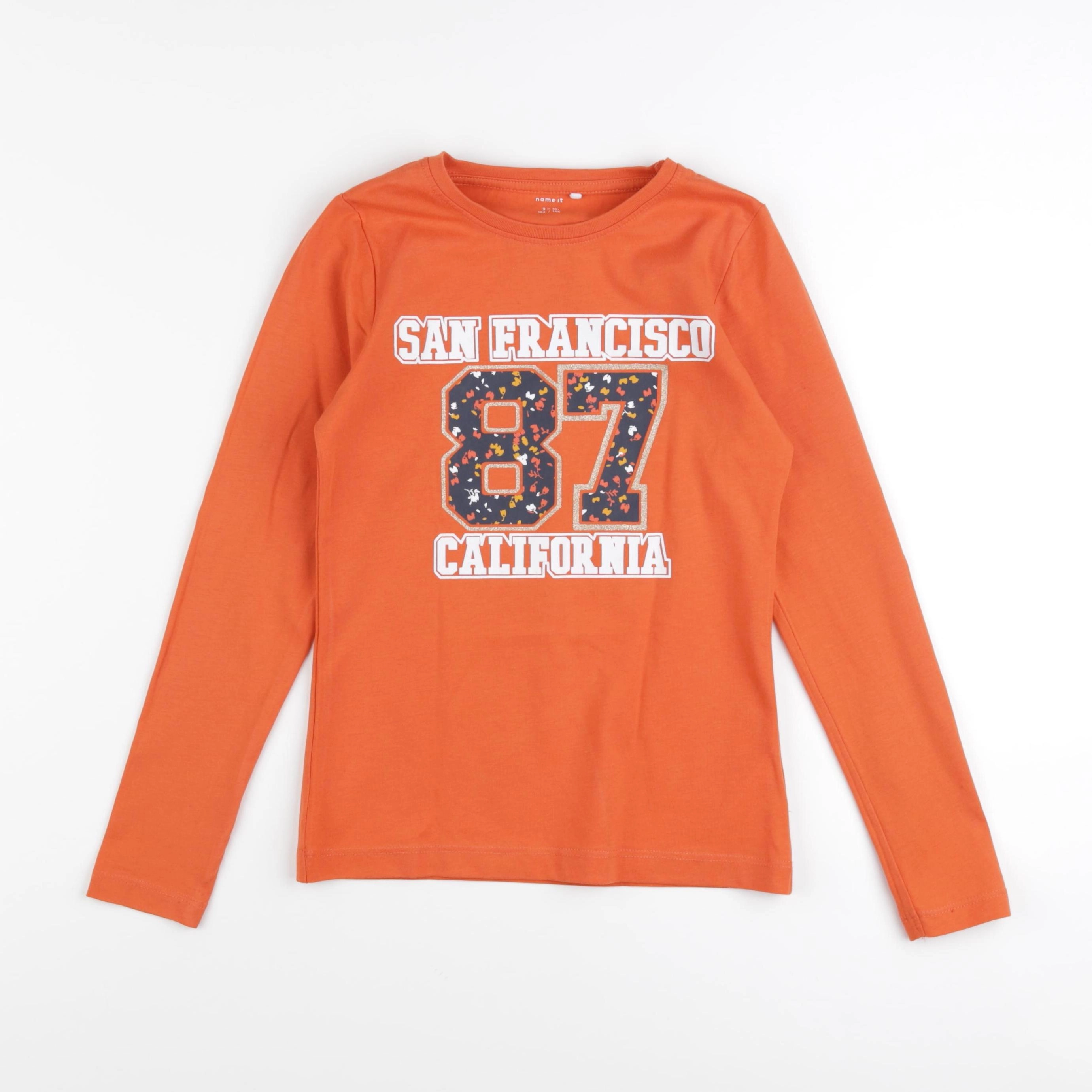 Name it - tee-shirt orange - 9/10 ans