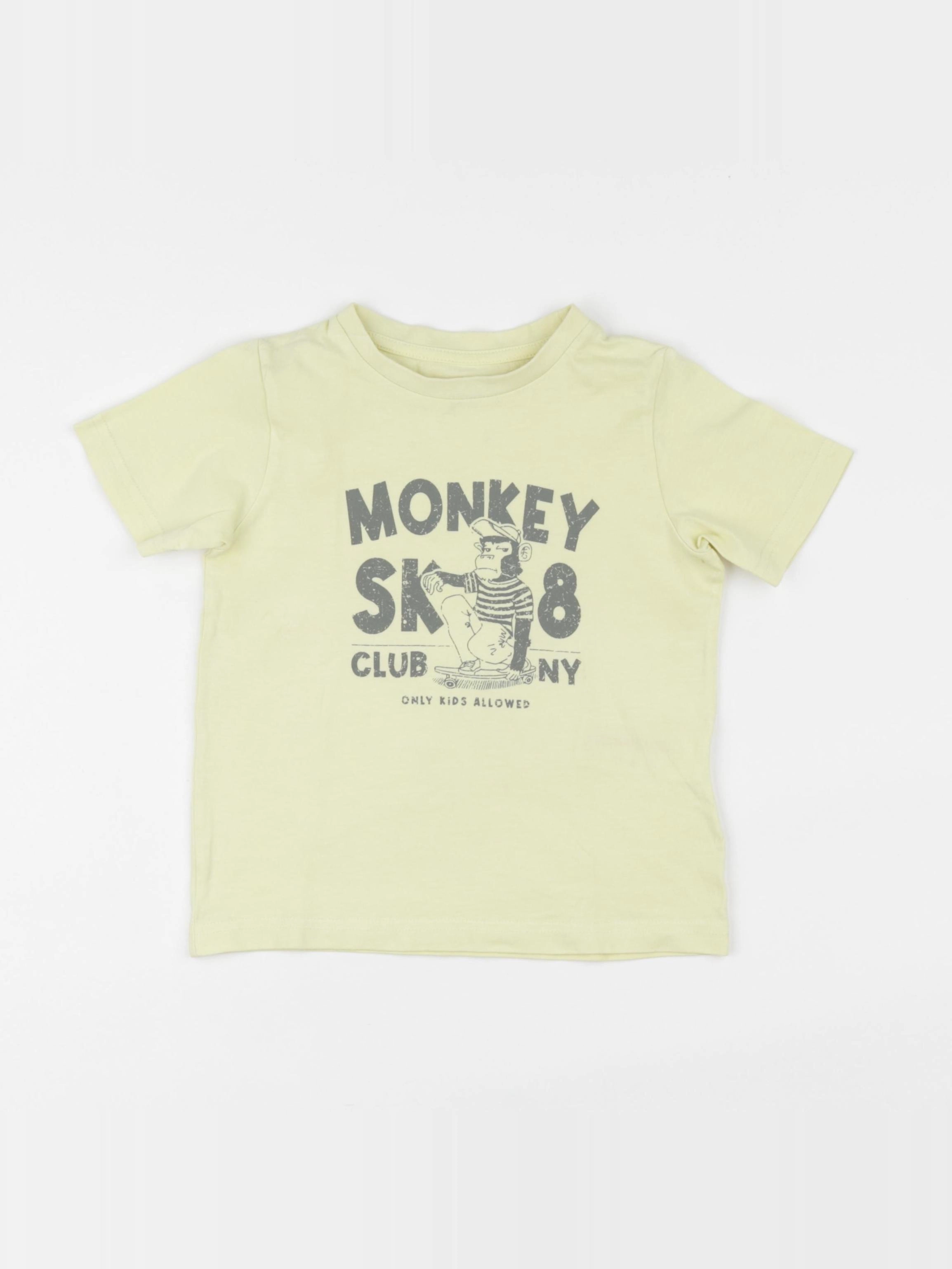 Vertbaudet - tee-shirt jaune - 4 ans