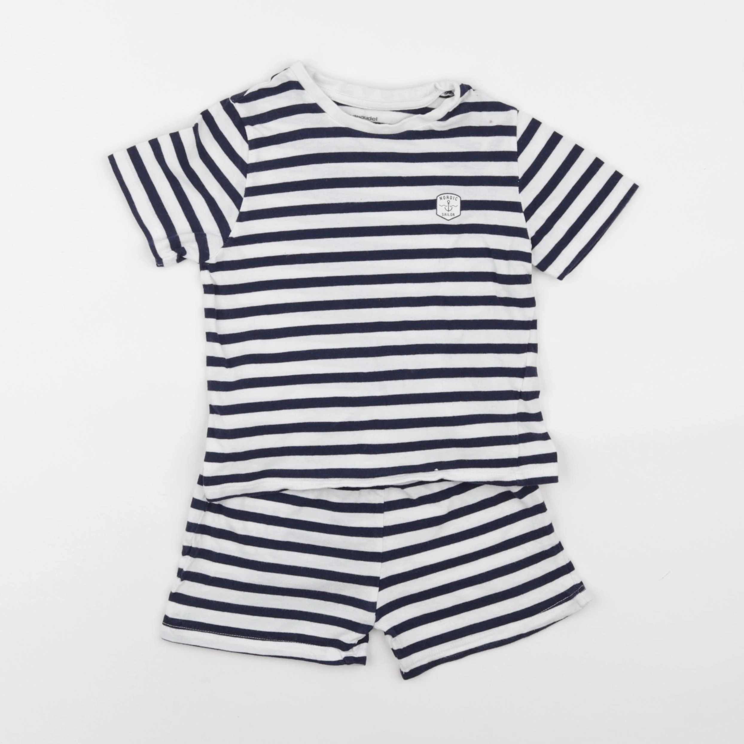 Vertbaudet - pyjama coton bleu - 4 ans