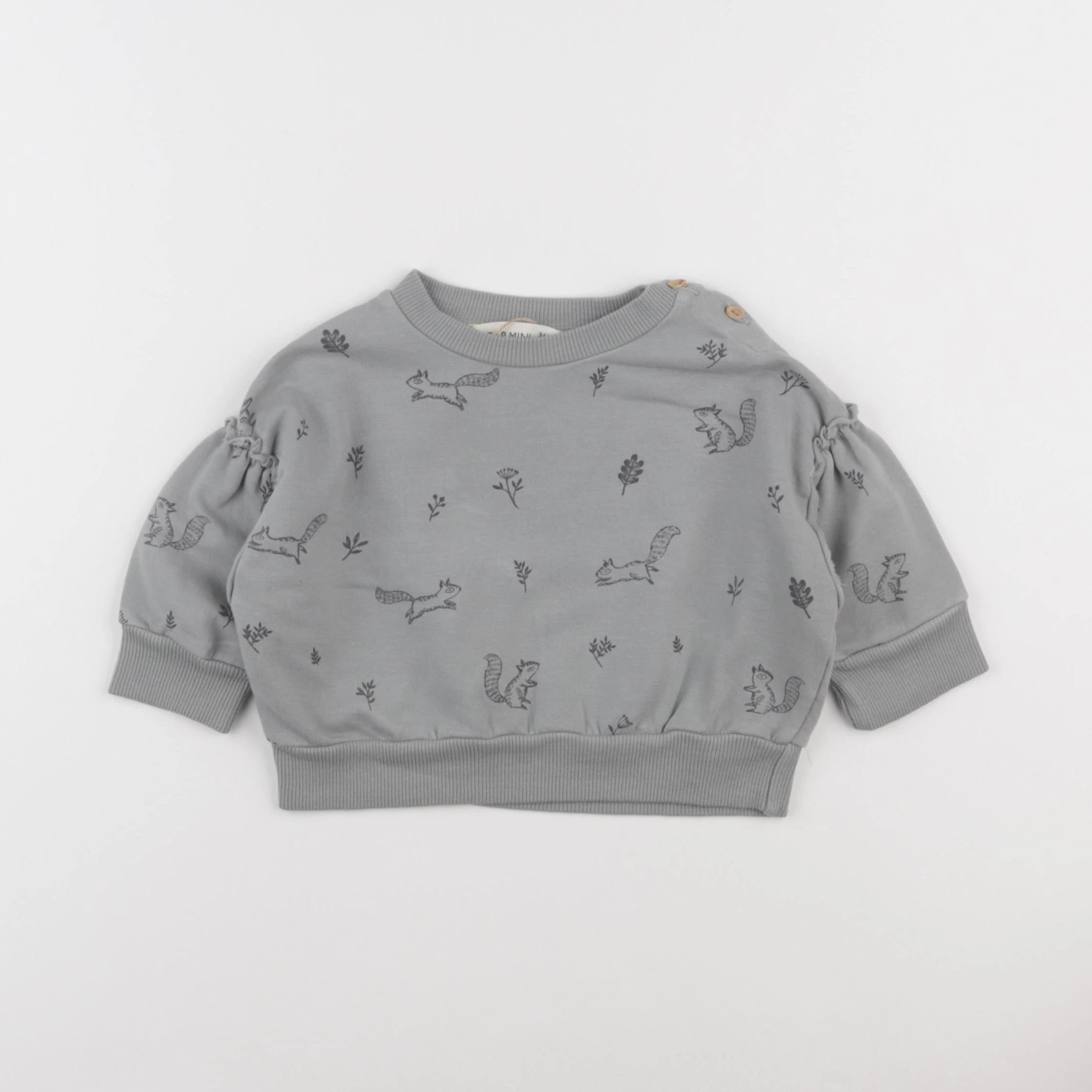 Dear Mini - sweat vert - 3/6 mois