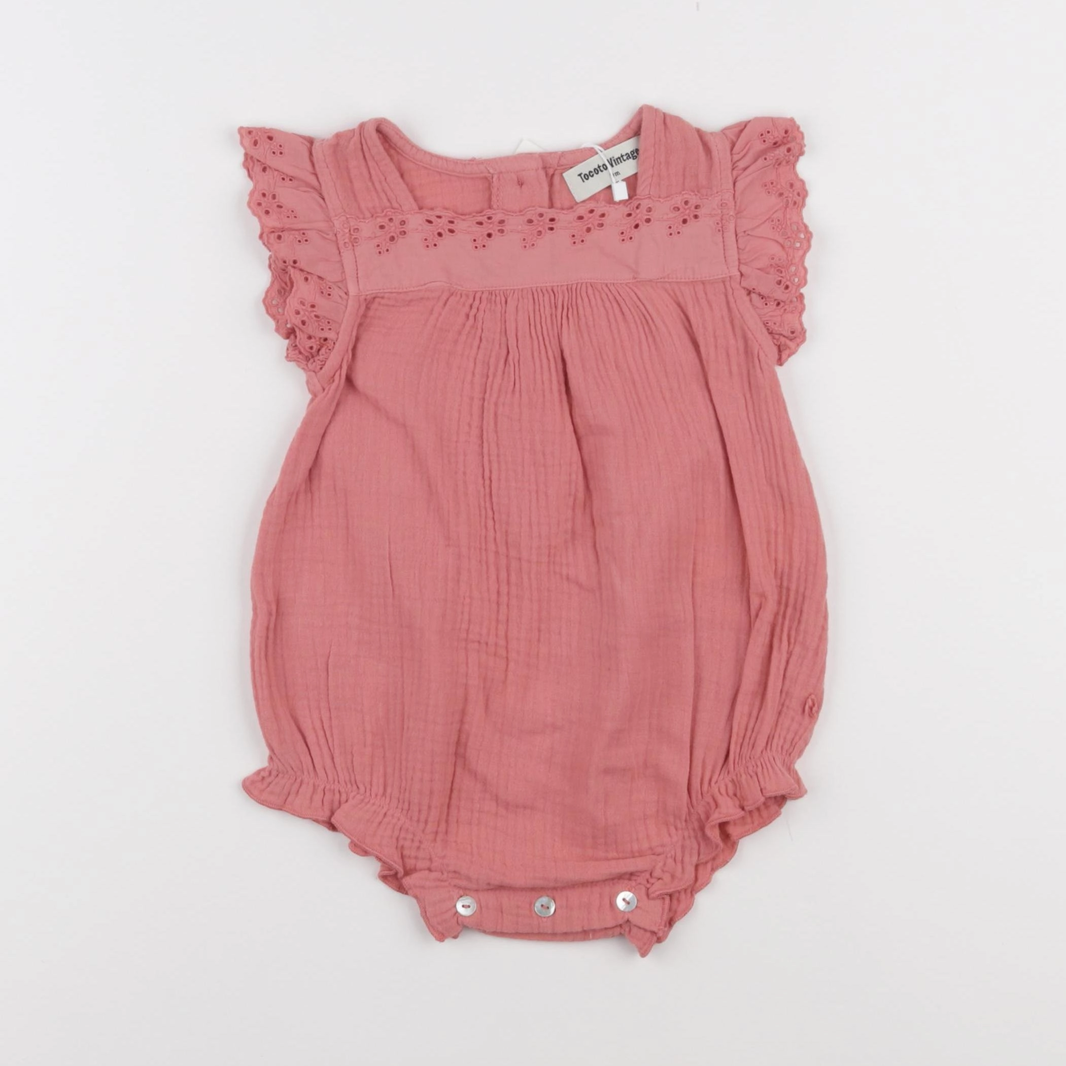 Tocoto vintage - combinaison rose - 9 mois