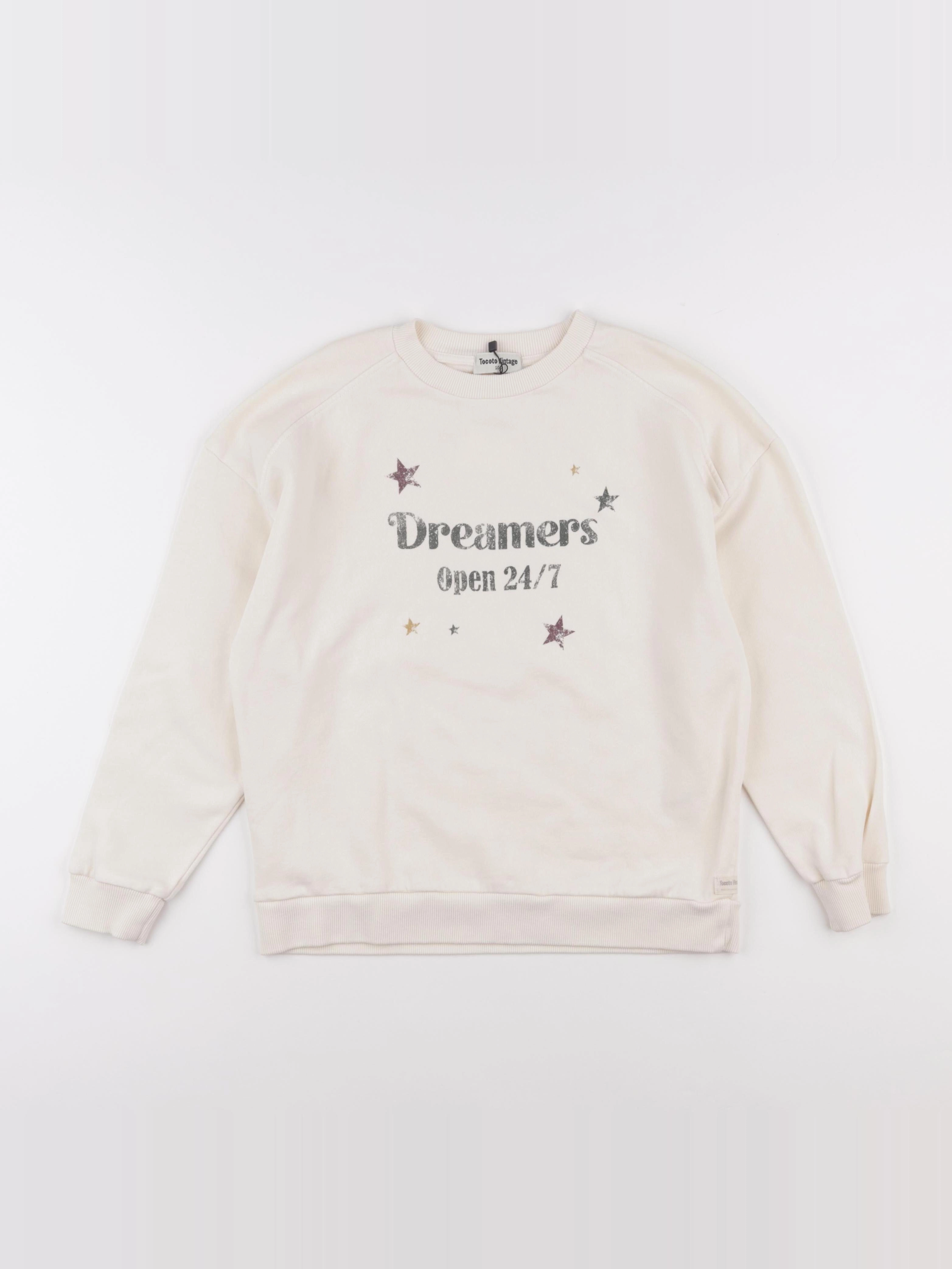 Tocoto vintage - sweat beige - 10 ans