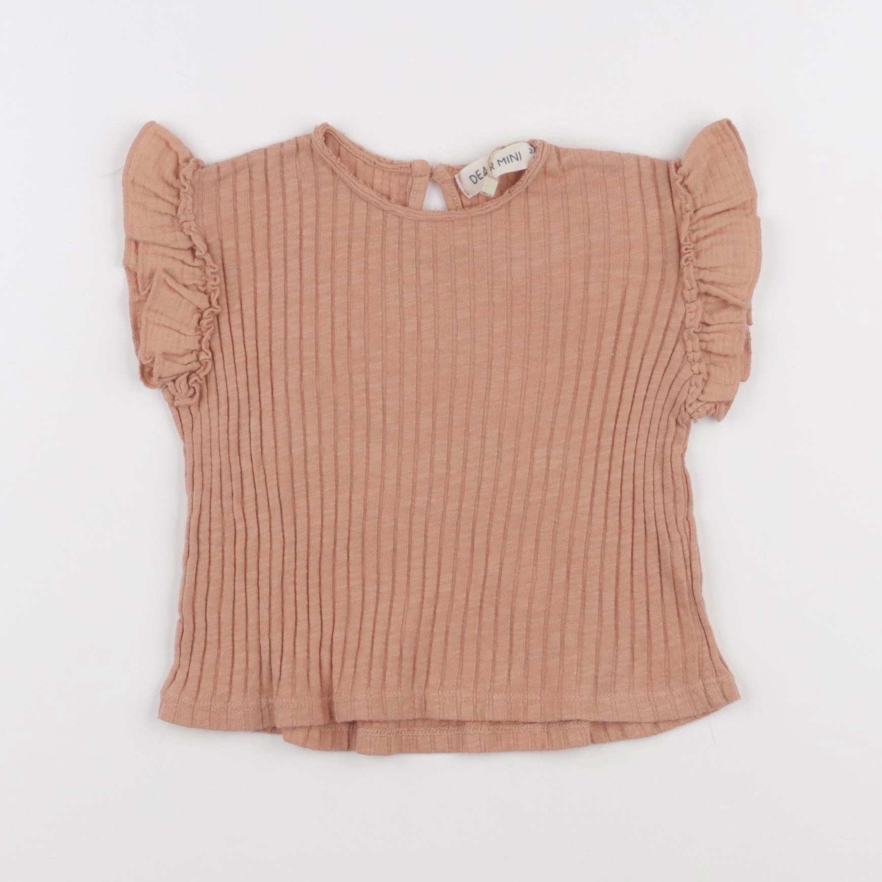 Dear Mini - tee-shirt orange - 3/6 mois
