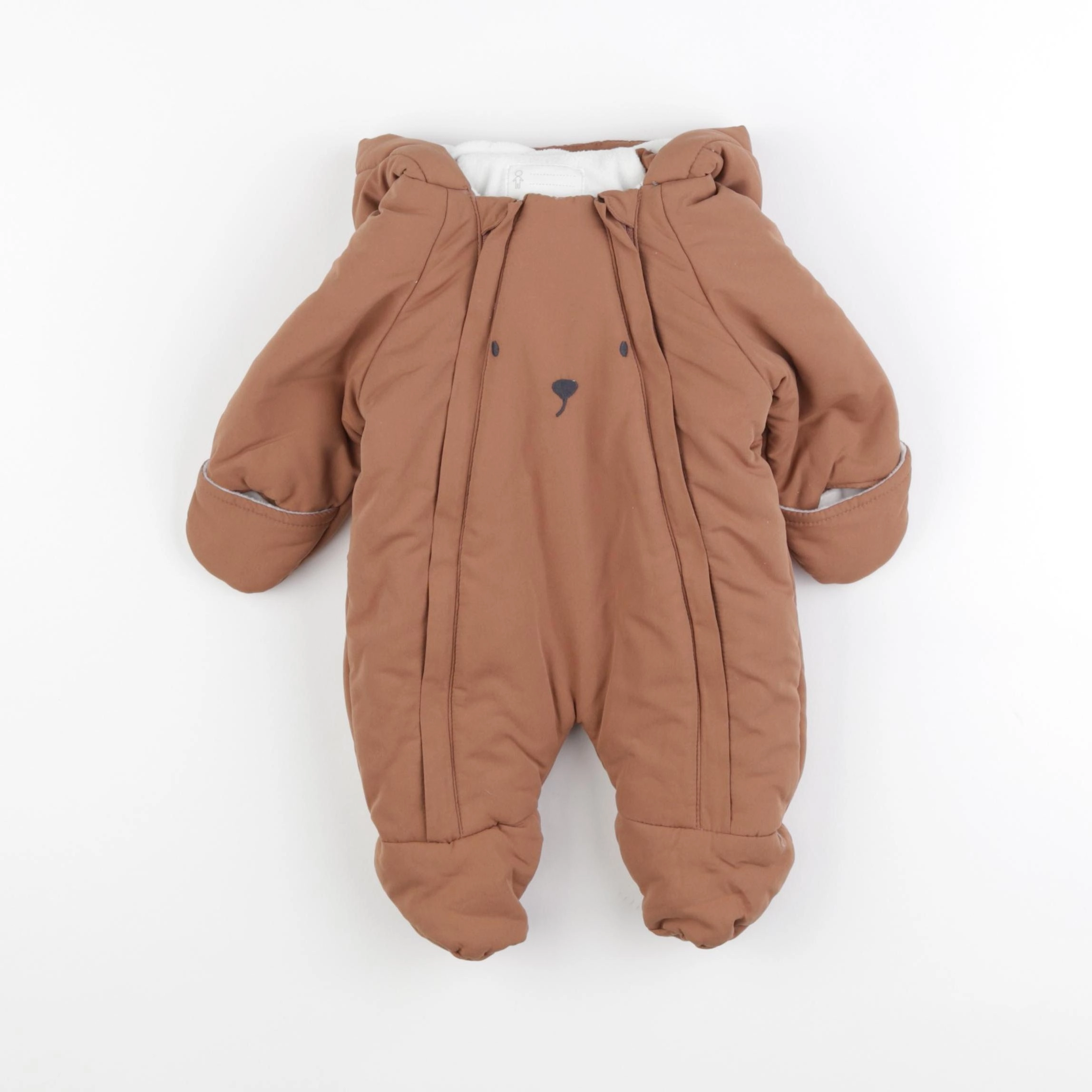 Vertbaudet - combi-pilote marron - 1 mois