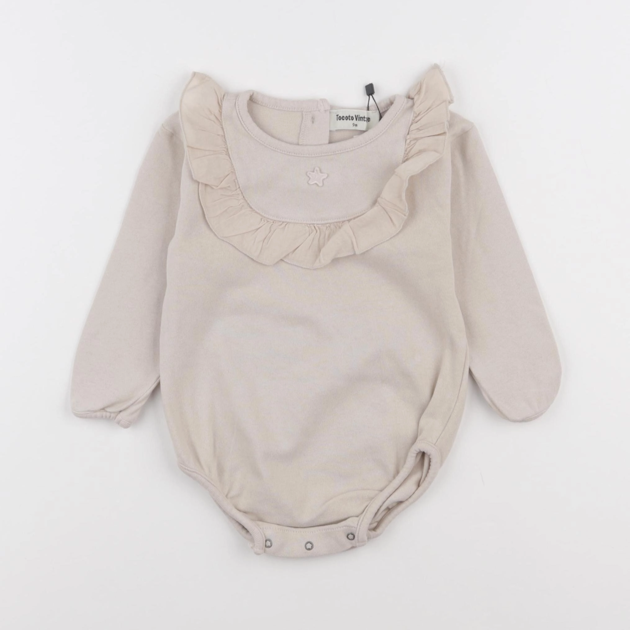 Tocoto vintage - body tee-shirt beige - 9 mois