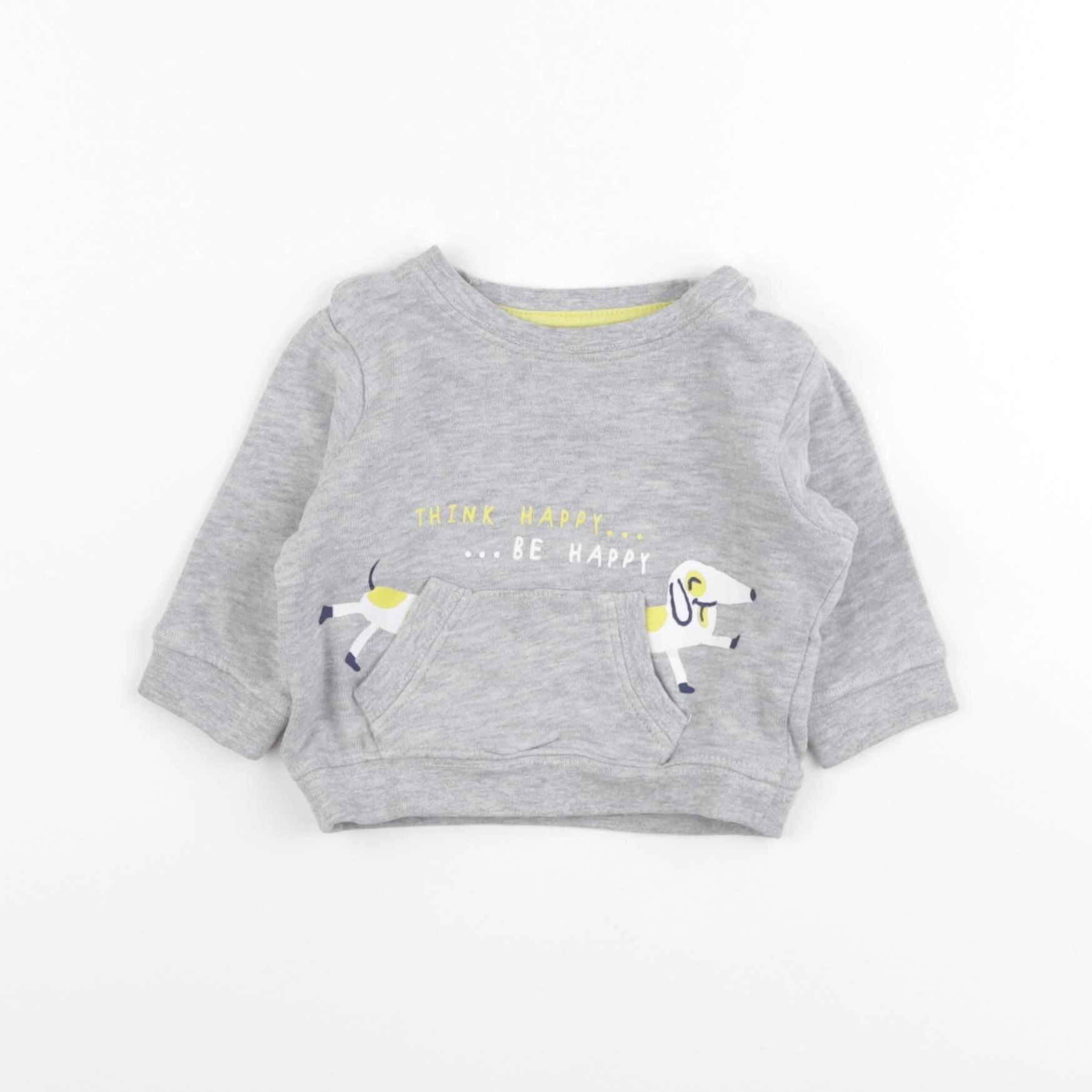 Vertbaudet - sweat gris - 3 mois