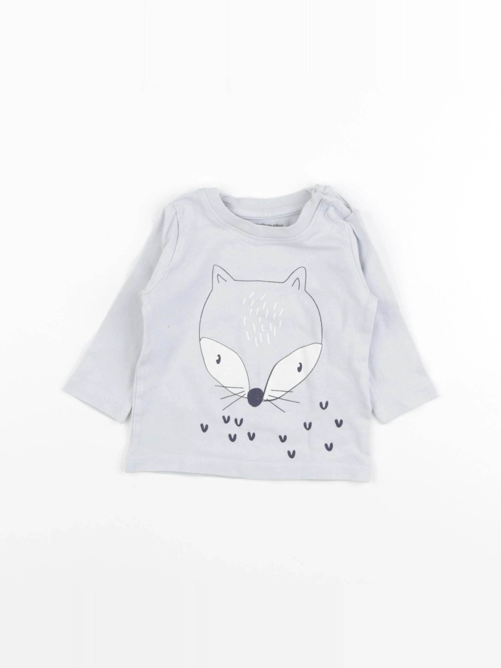 Vertbaudet - sweat gris - 3 mois