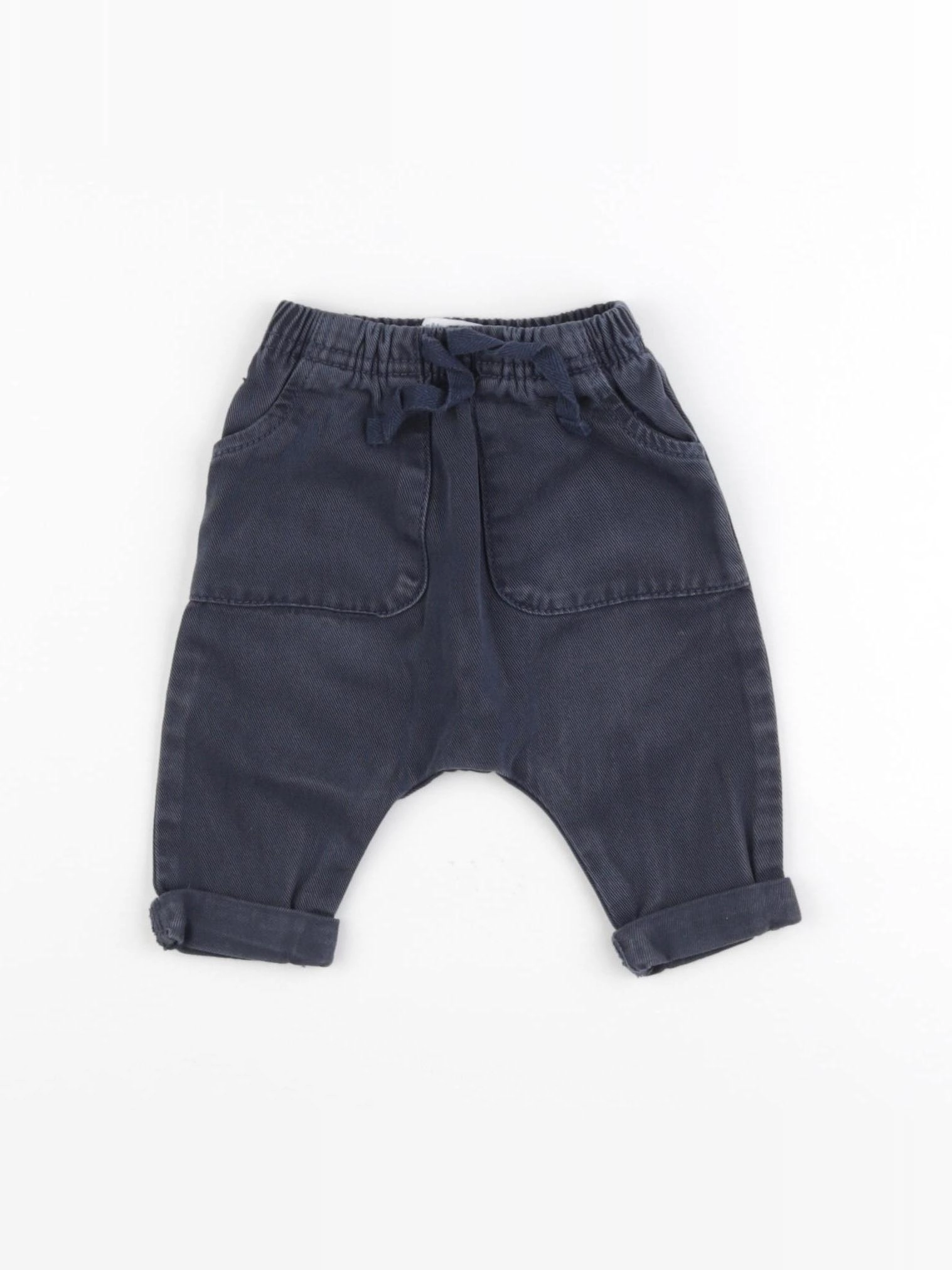 Vertbaudet - sarouel bleu - 1 mois