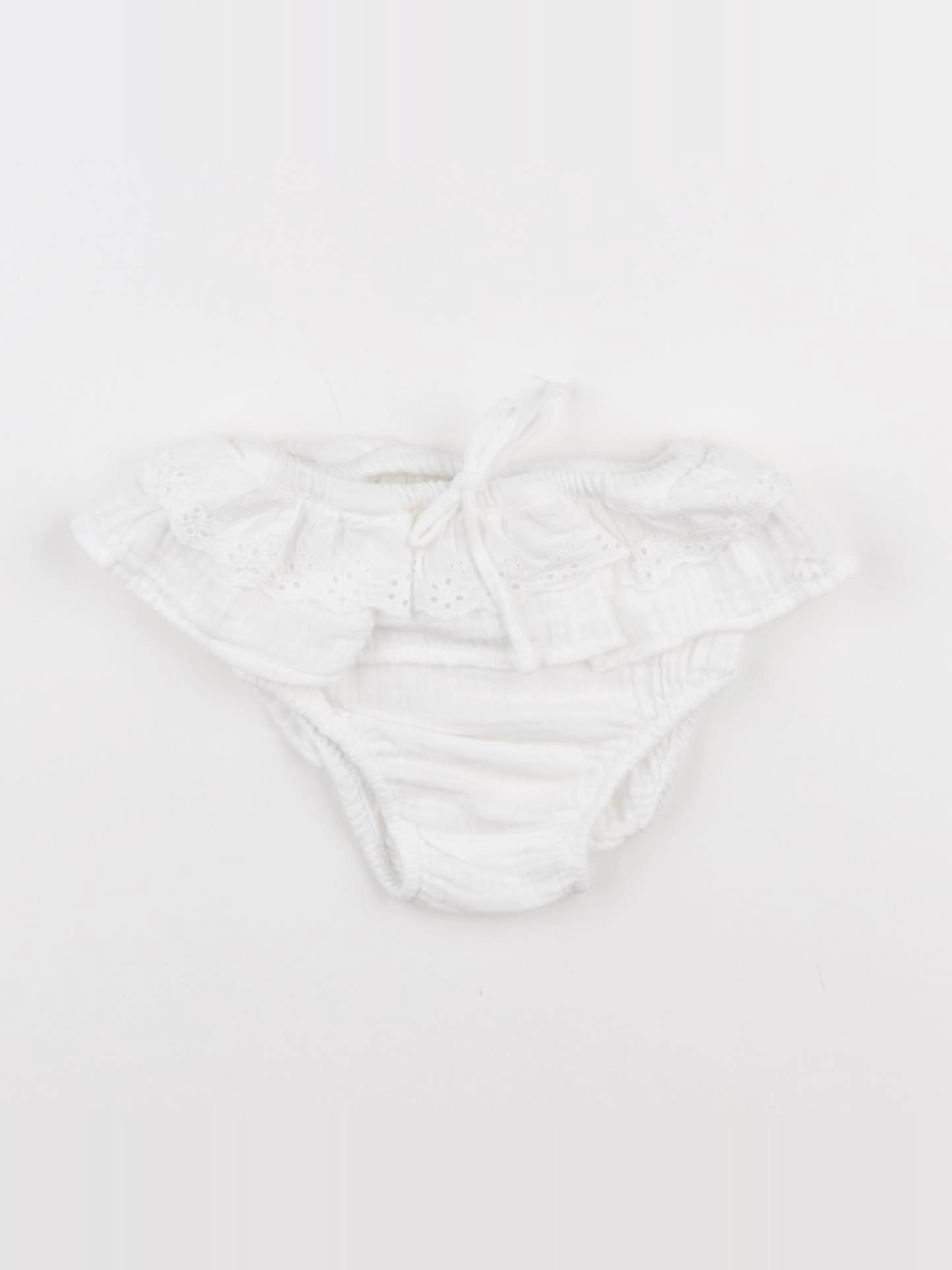 Tocoto vintage - bloomer blanc - 3 mois