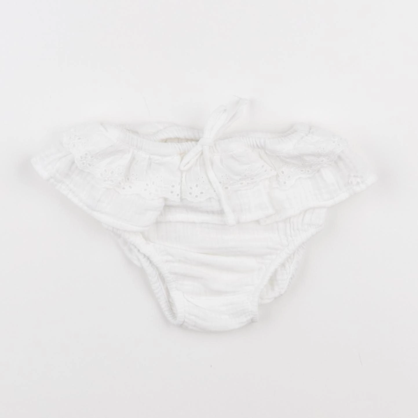 Tocoto vintage - bloomer blanc - 3 mois