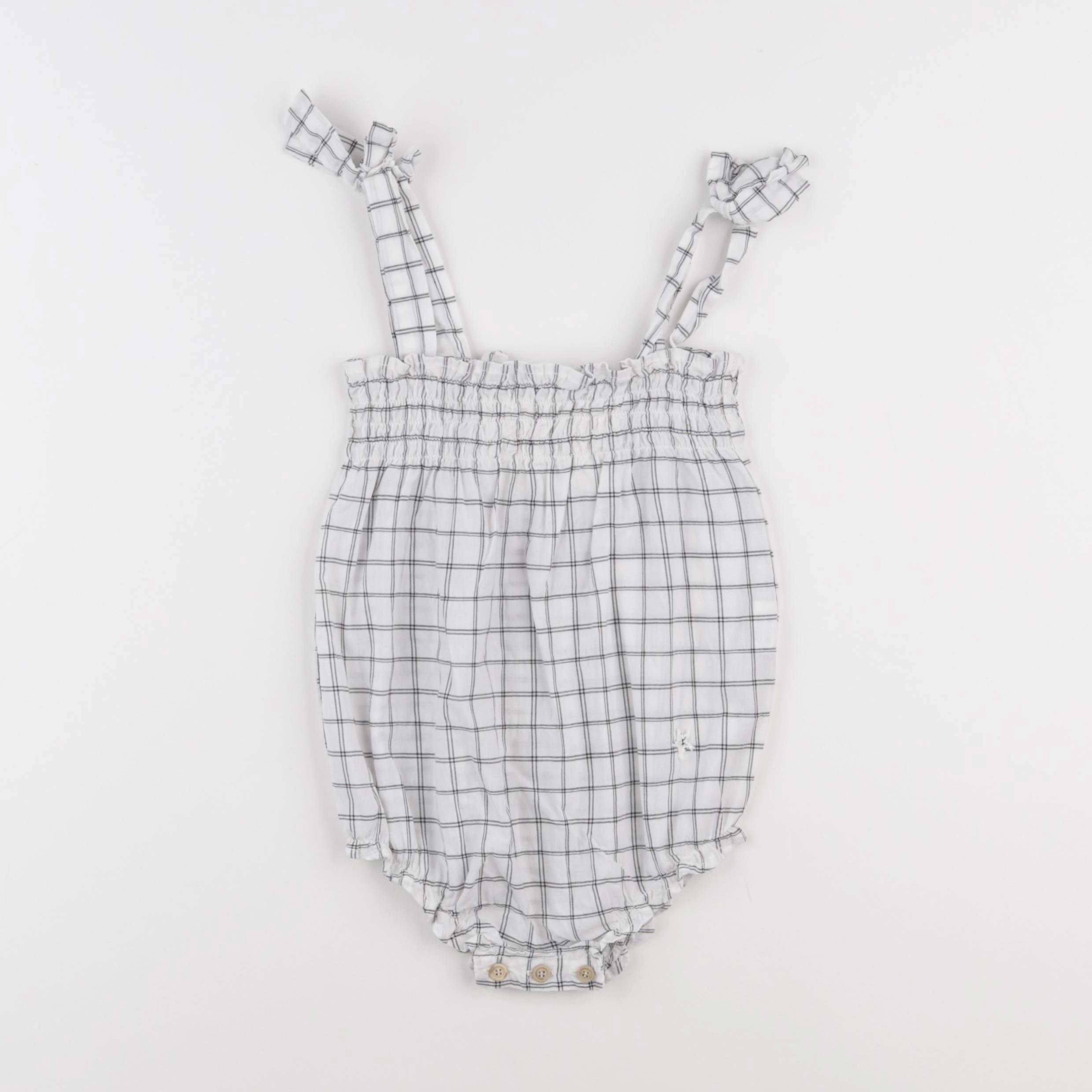 Tocoto vintage - combinaison blanc, gris - 9 mois