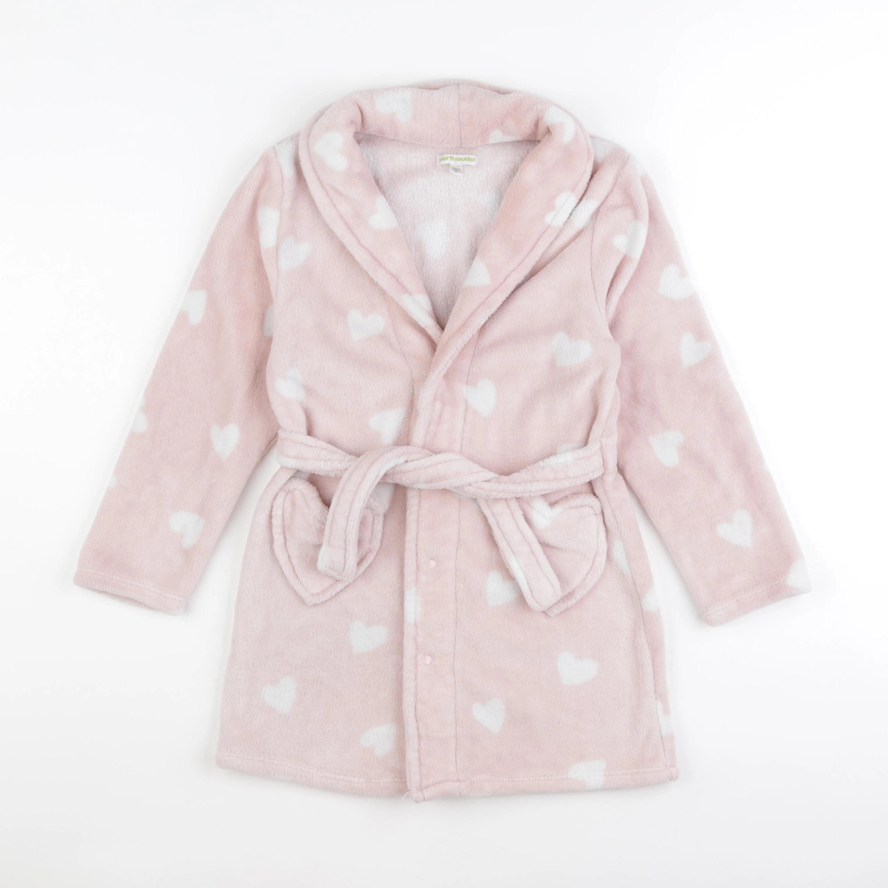 Vertbaudet - robe de chambre rose - 8 ans