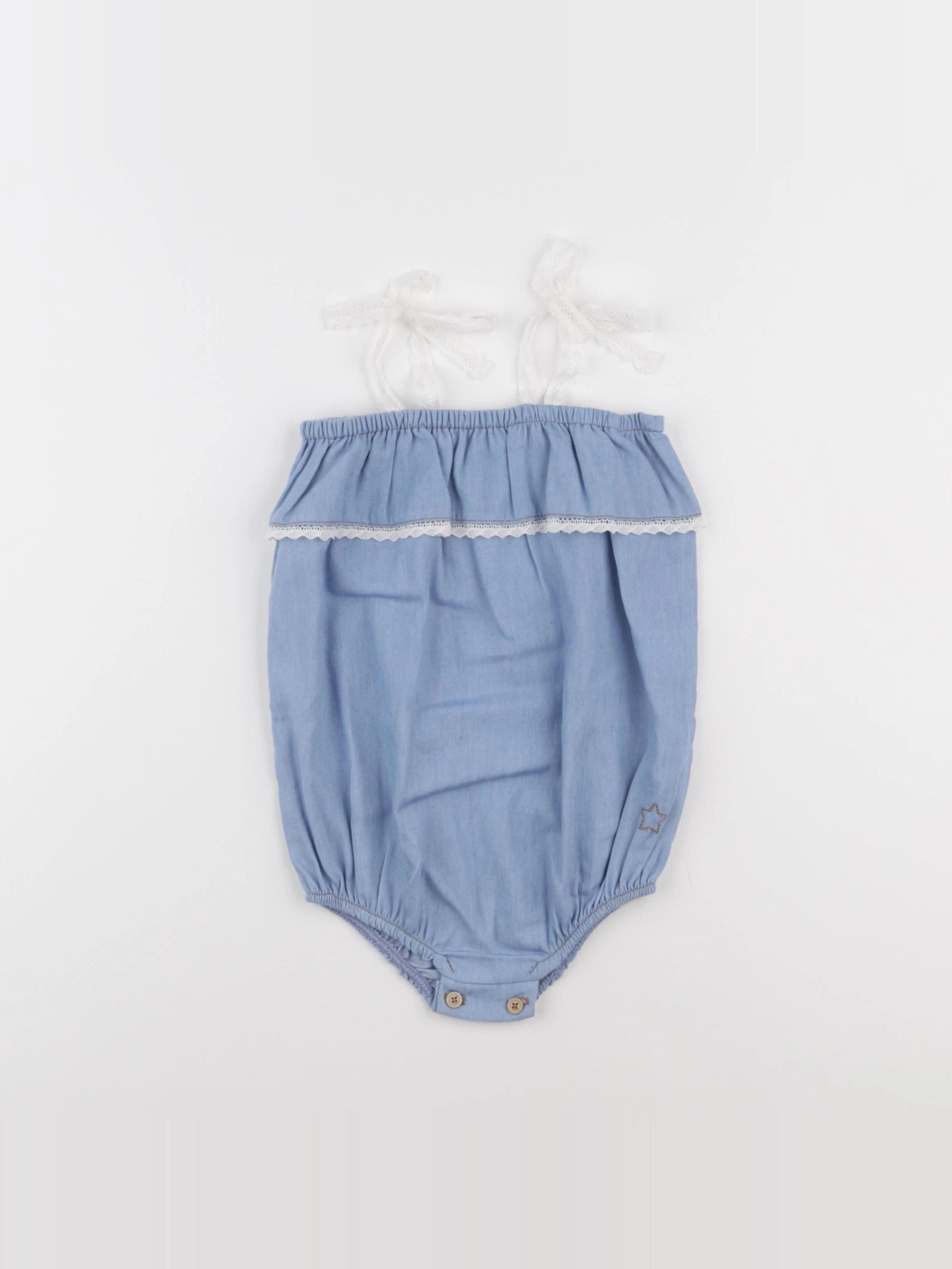 Tocoto vintage - combinaison bleu - 12 mois