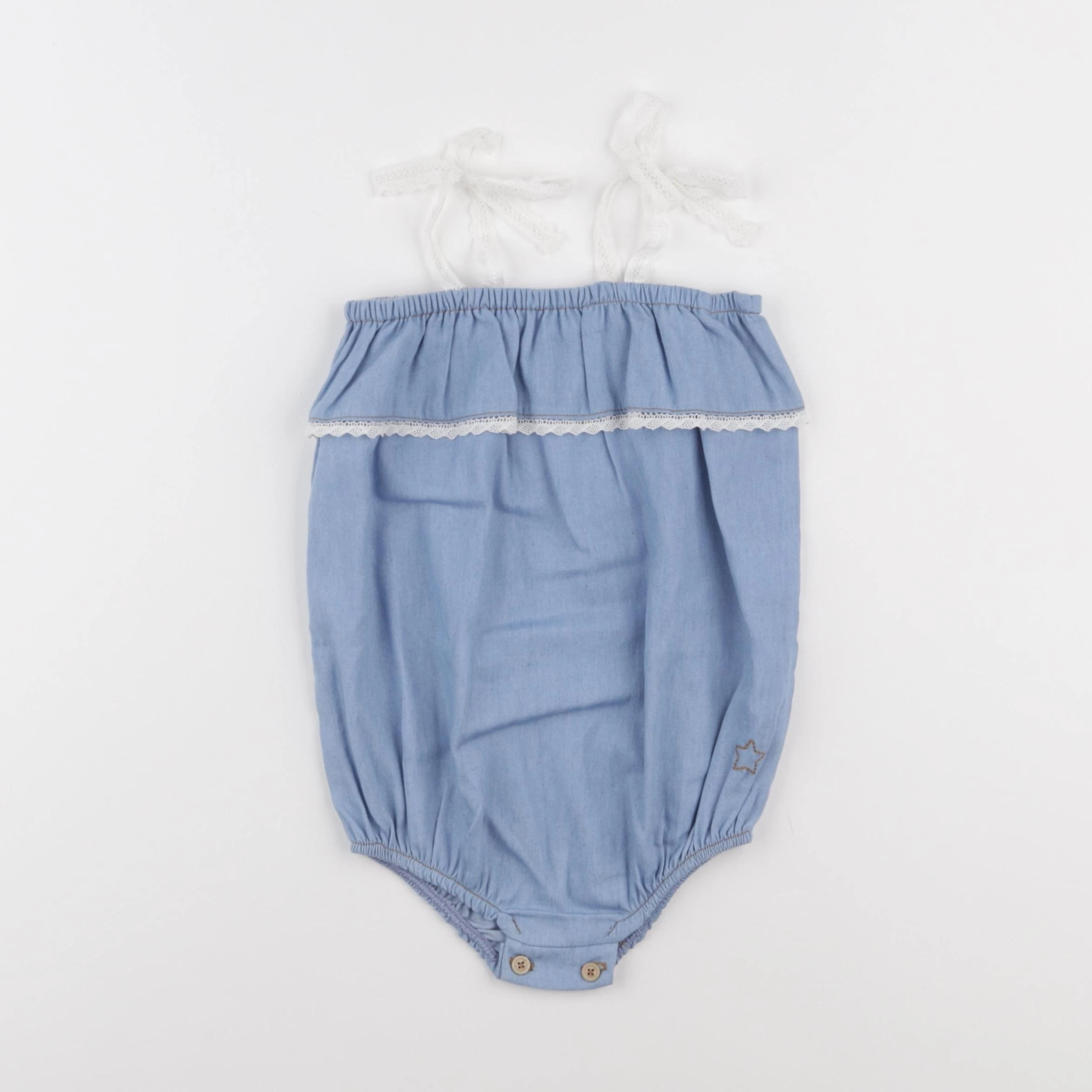 Tocoto vintage - combinaison bleu - 6 mois