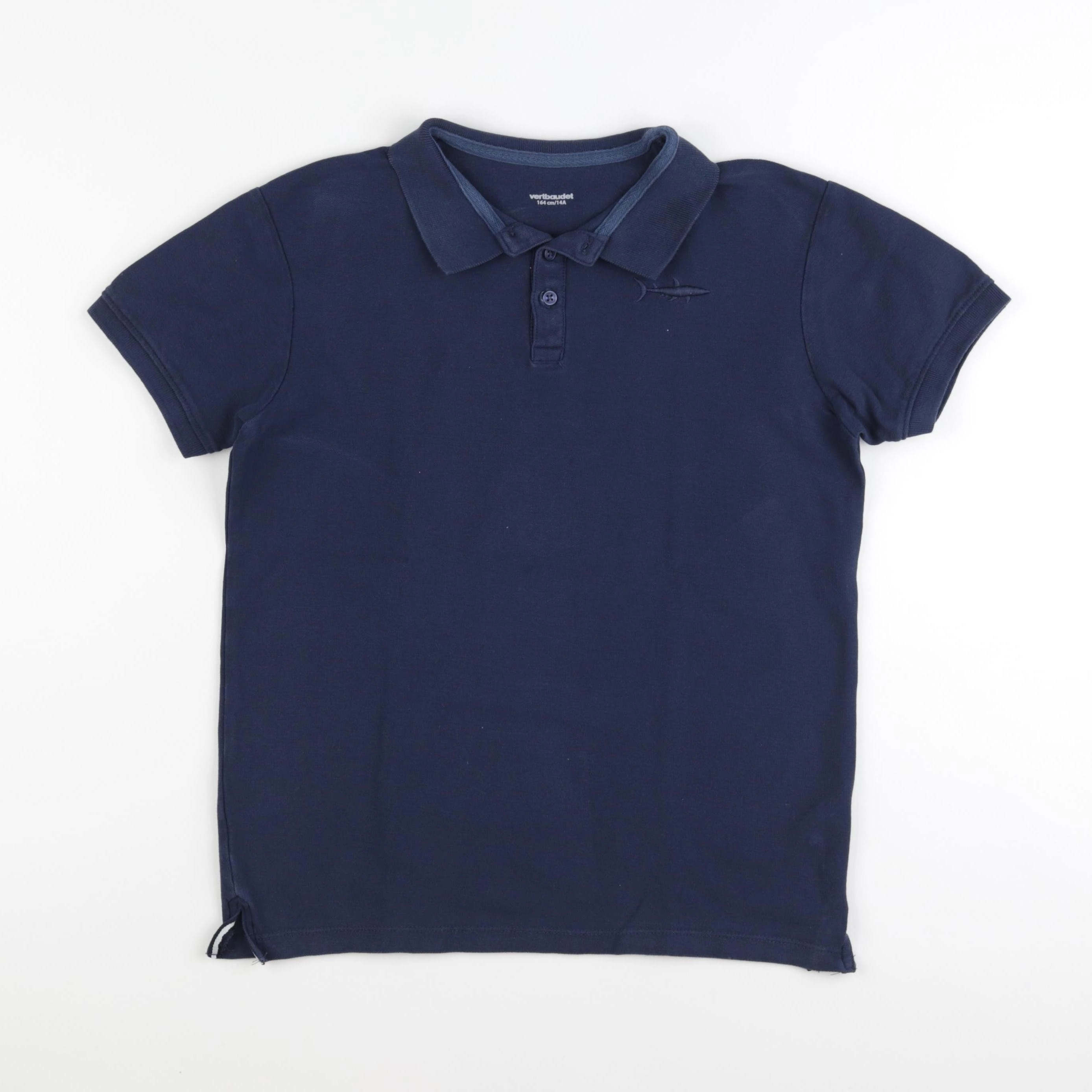 Vertbaudet - polo bleu - 14 ans