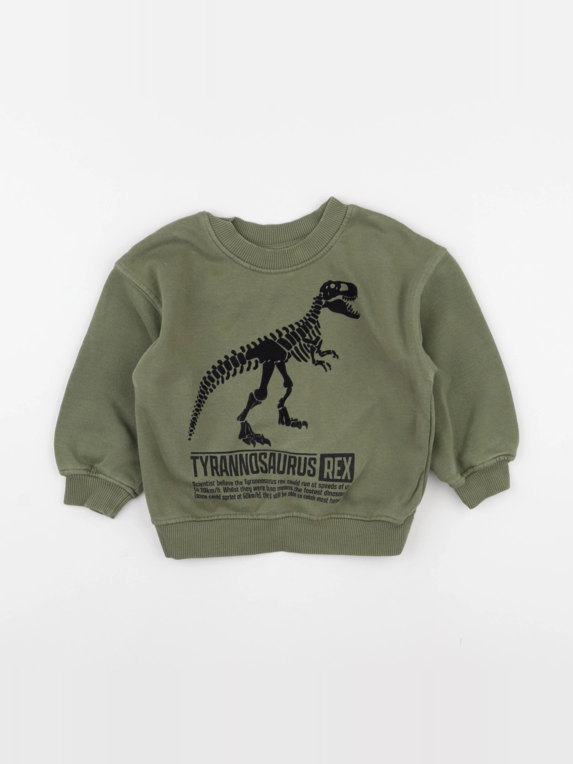 H&M - sweat vert - 18/24 mois