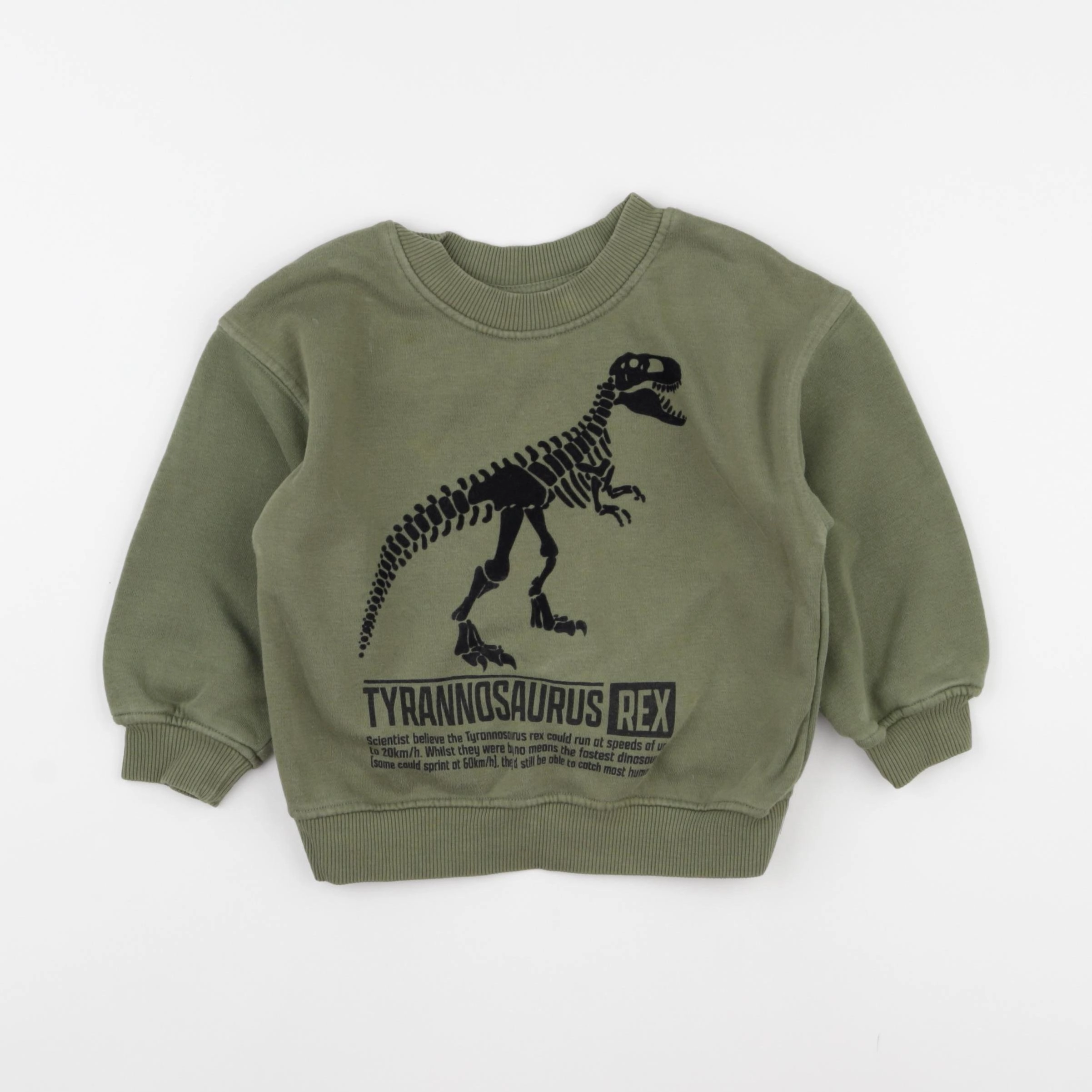 H&M - sweat vert - 18/24 mois
