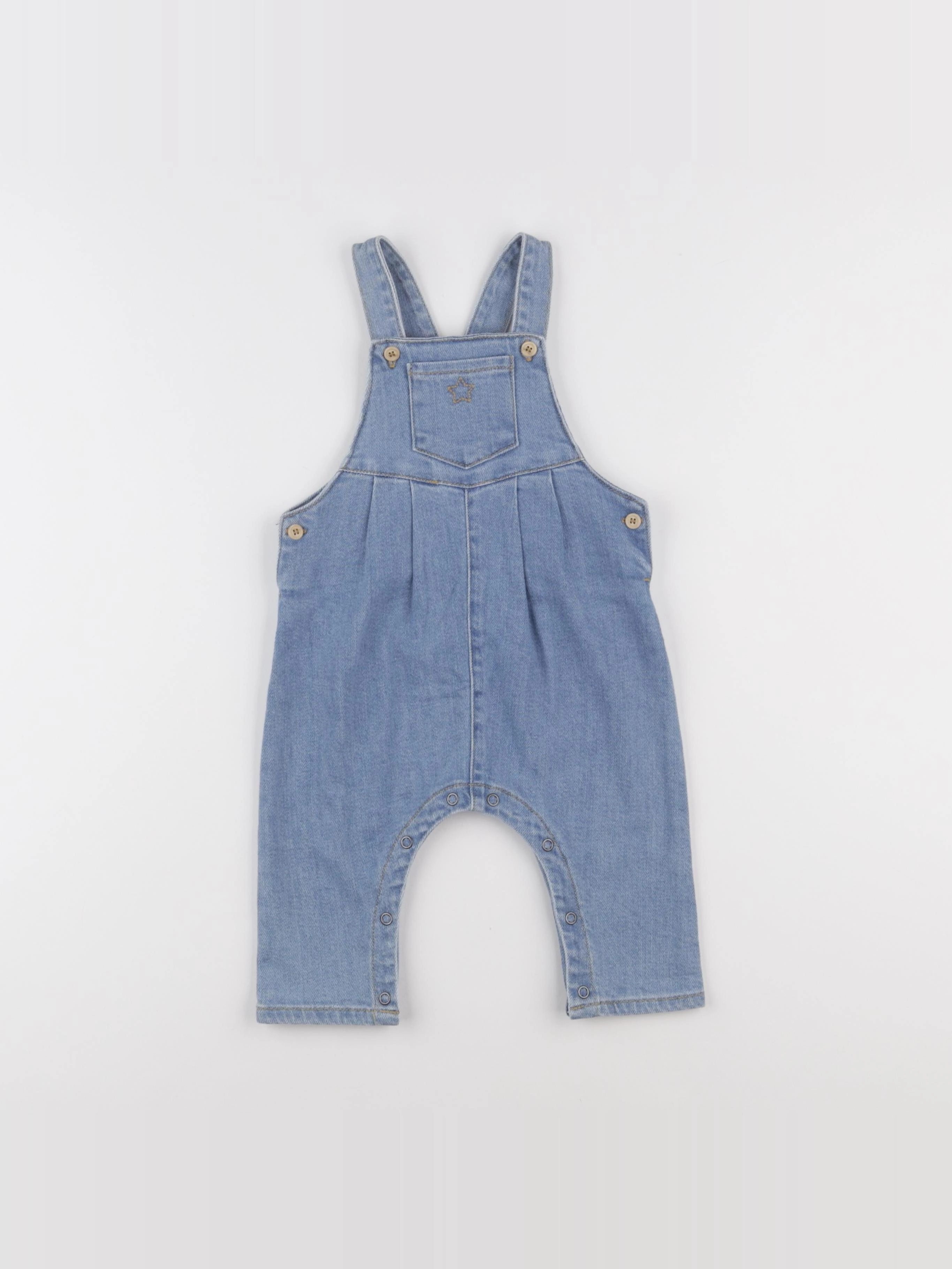 Tocoto vintage - salopette bleu - 9 mois
