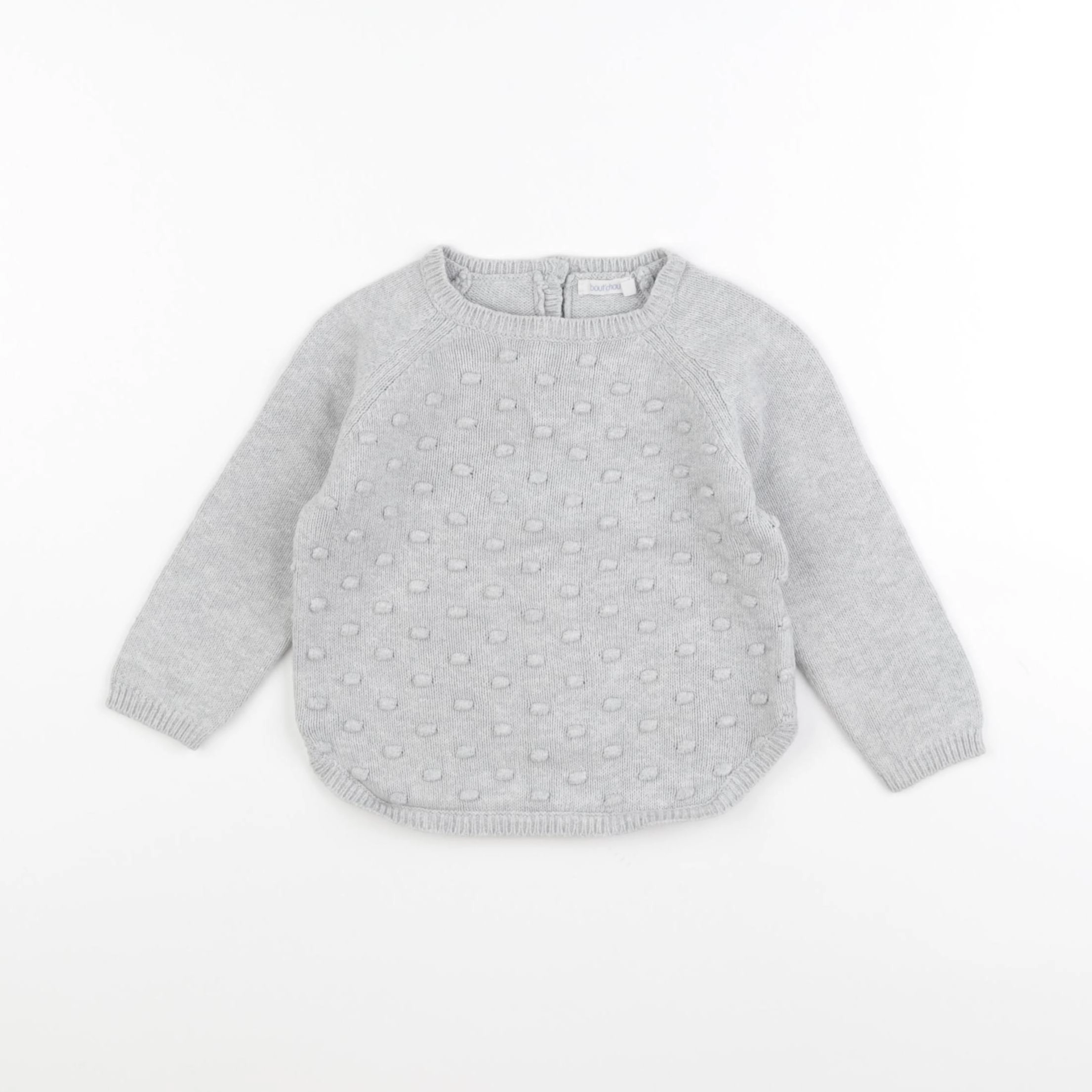 Boutchou - pull gris - 18 mois