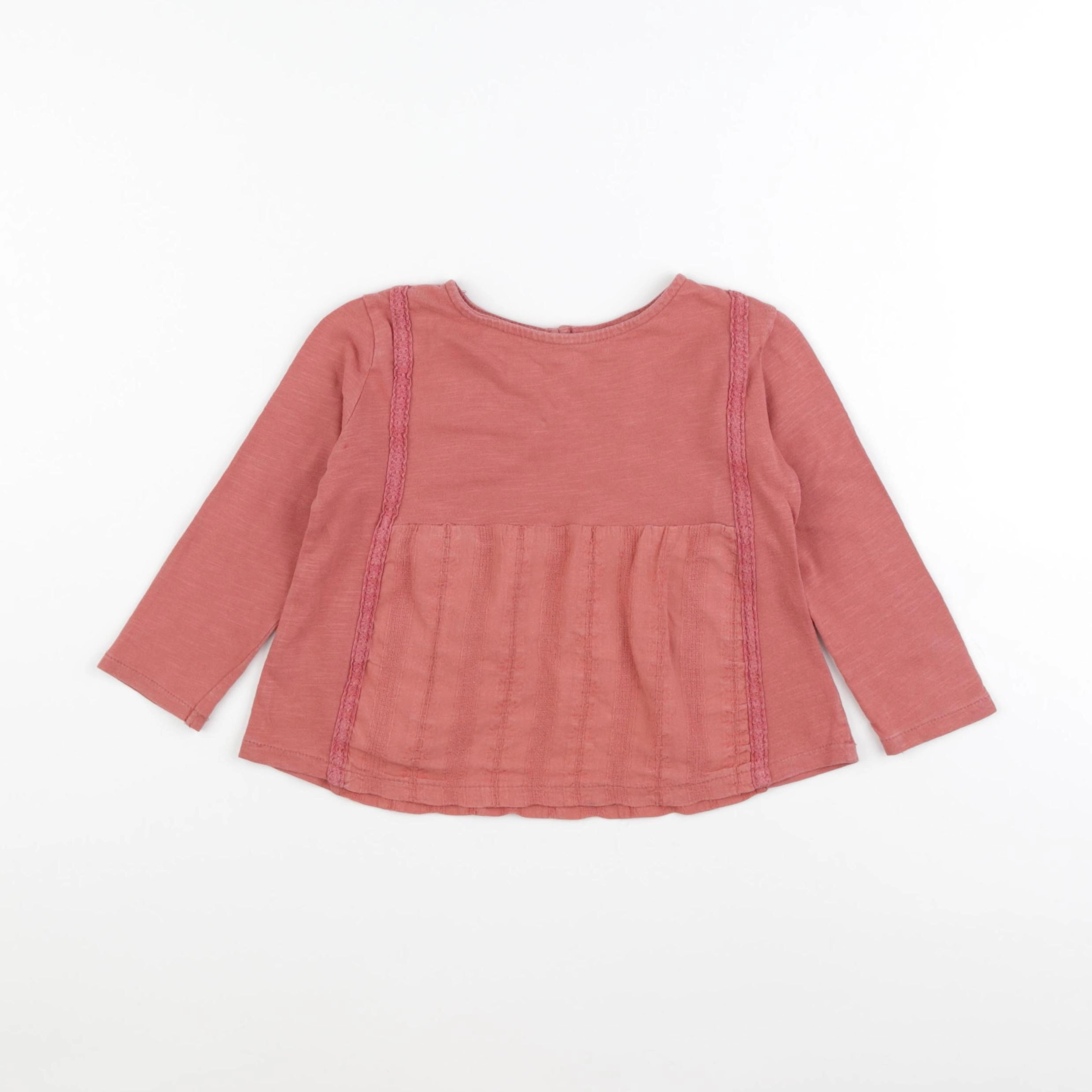 Zara - tee-shirt rose - 2/3 ans