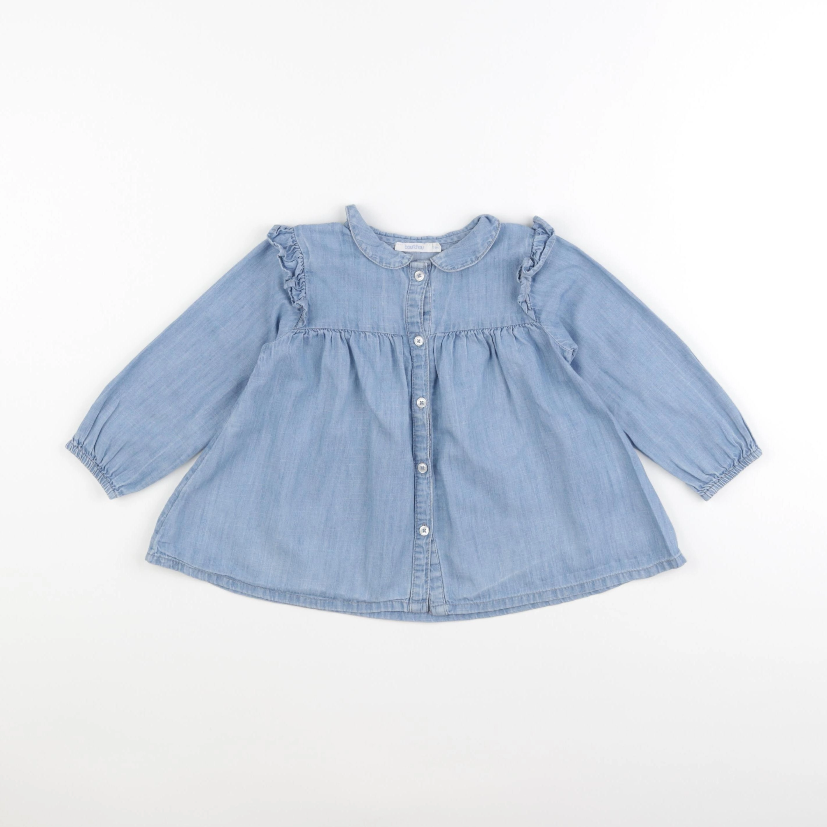 Boutchou - blouse bleu - 24 mois