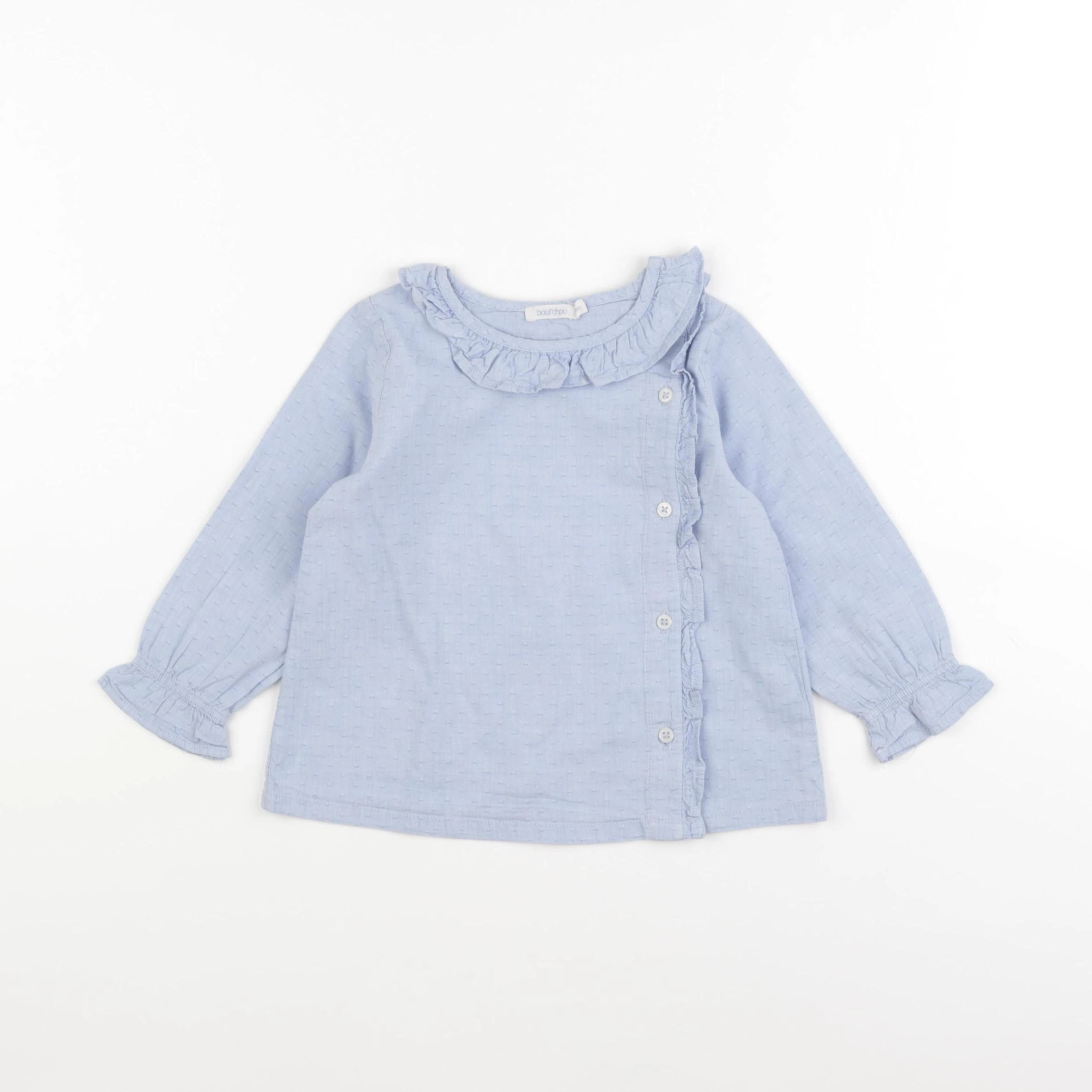 Boutchou - blouse bleu - 18 mois