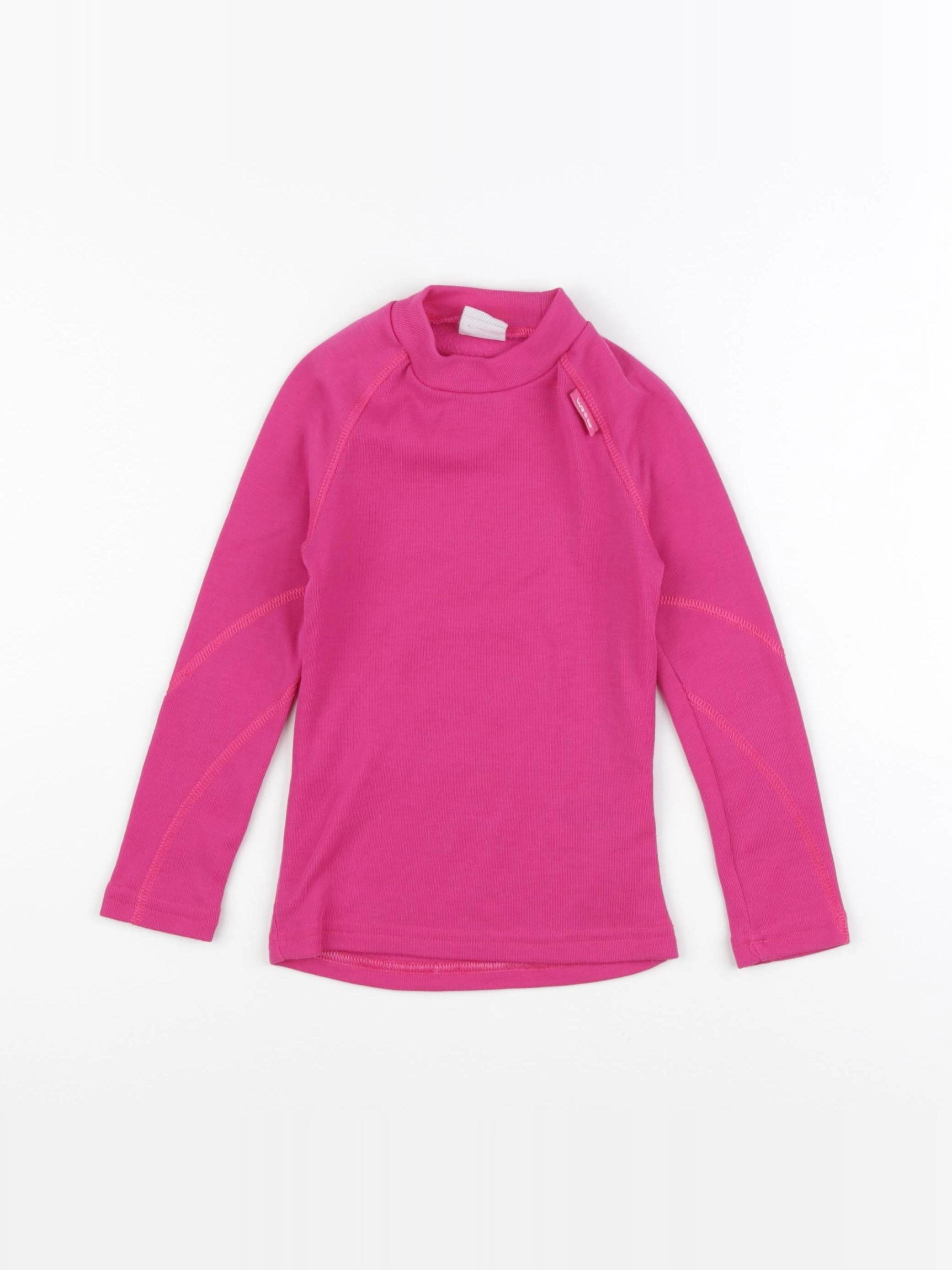 Decathlon ski - tee-shirt technique rose - 3/4 ans