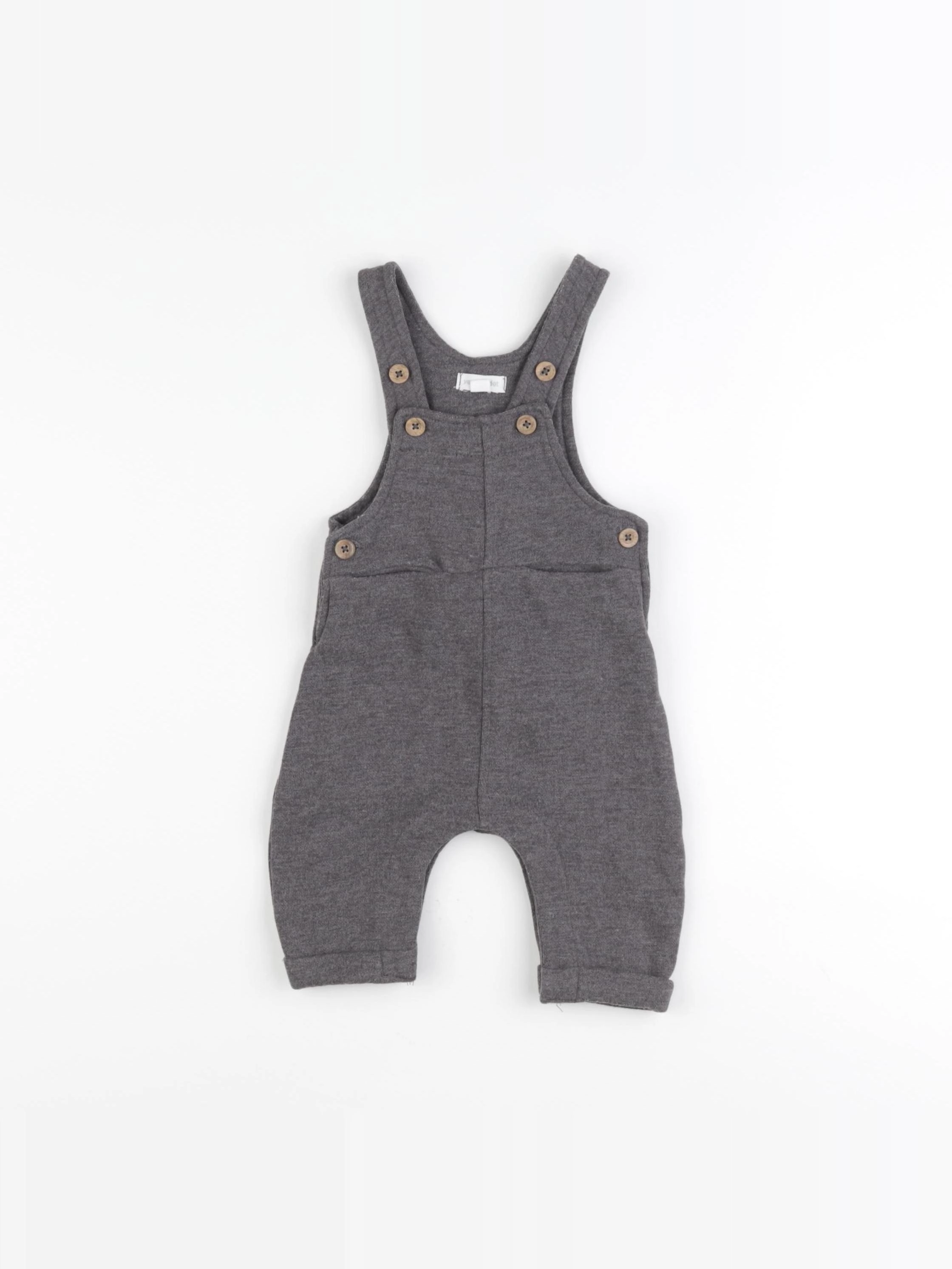 Vertbaudet - salopette gris - 3 mois