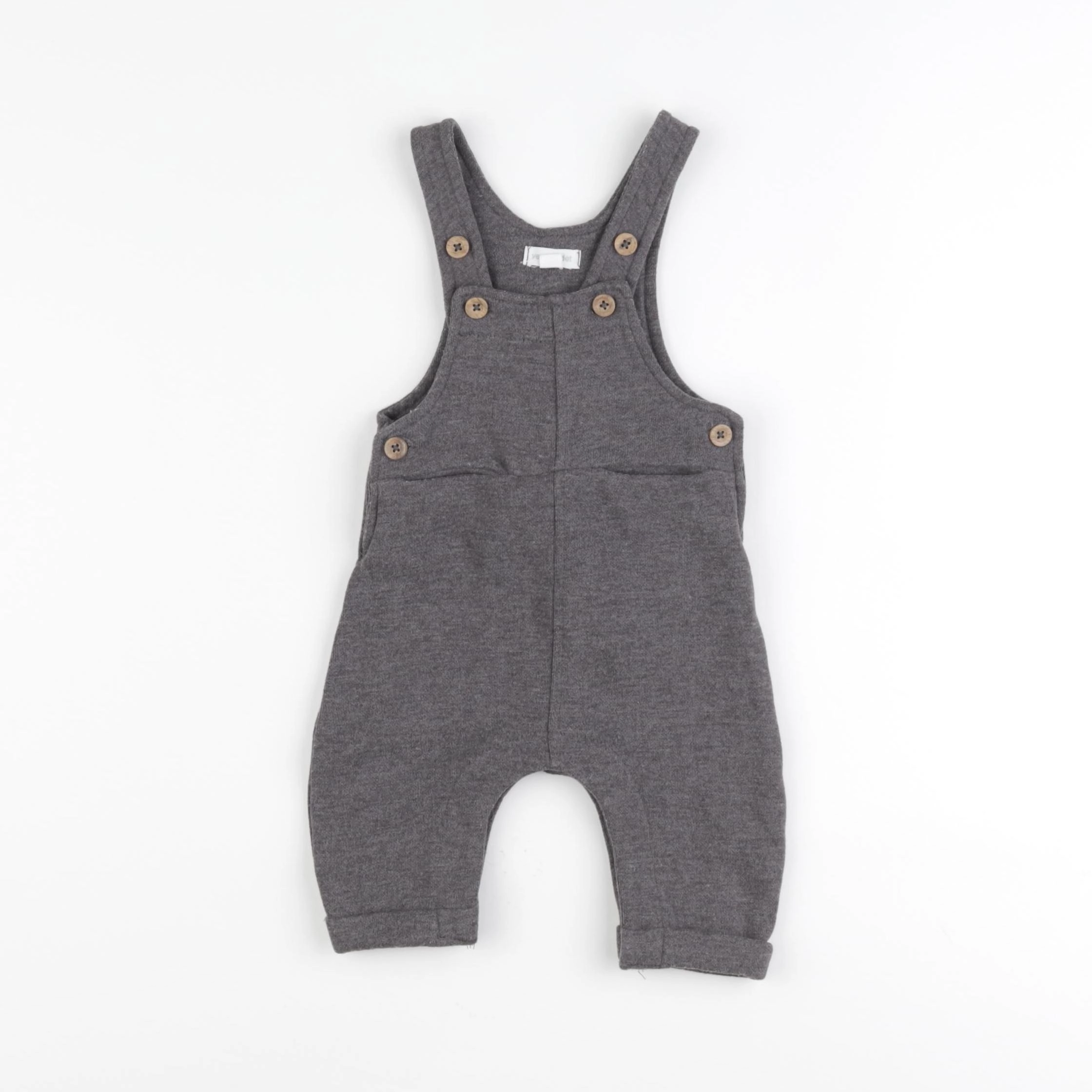 Vertbaudet - salopette gris - 3 mois
