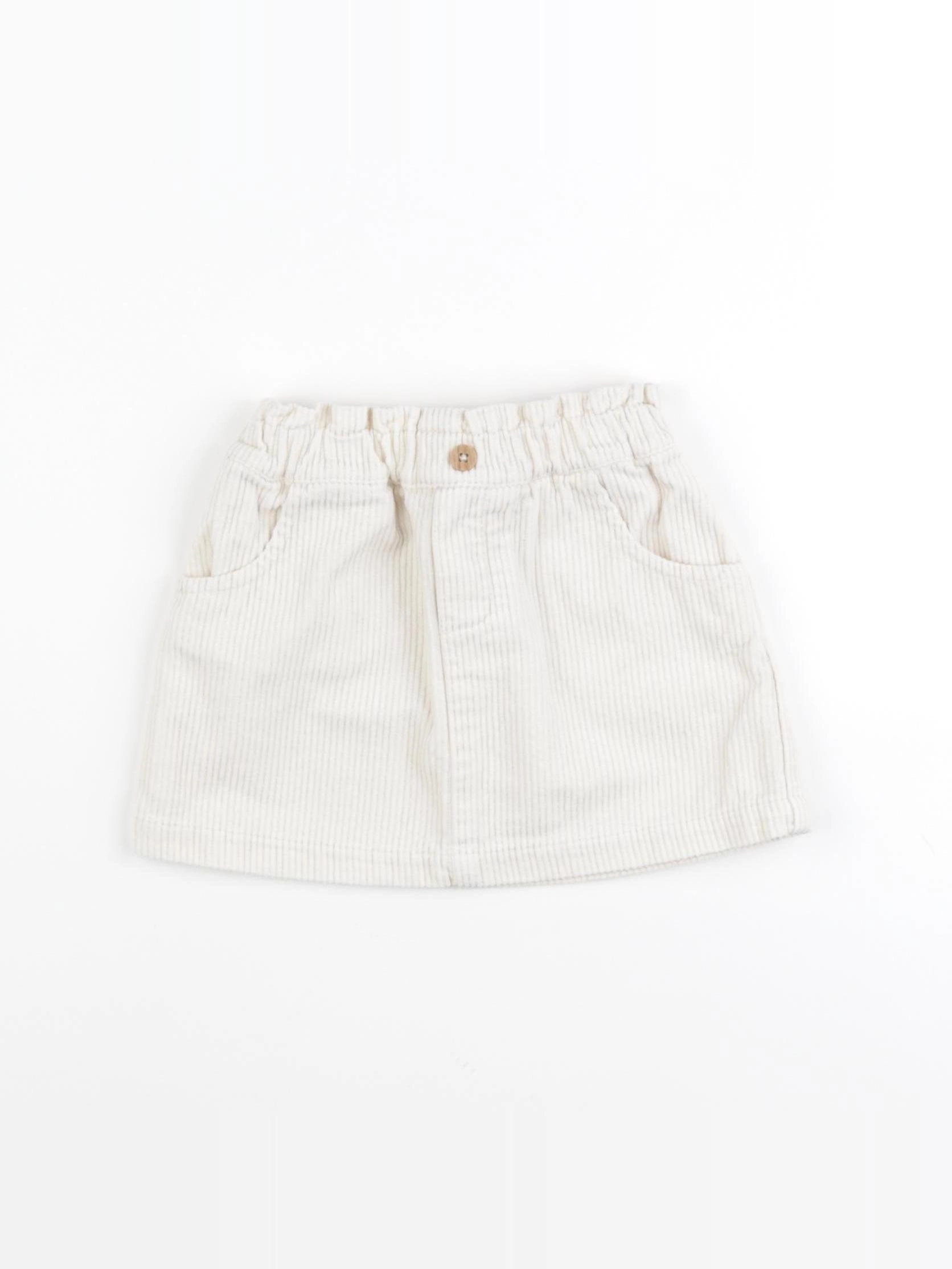 Vertbaudet - jupe beige - 18 mois