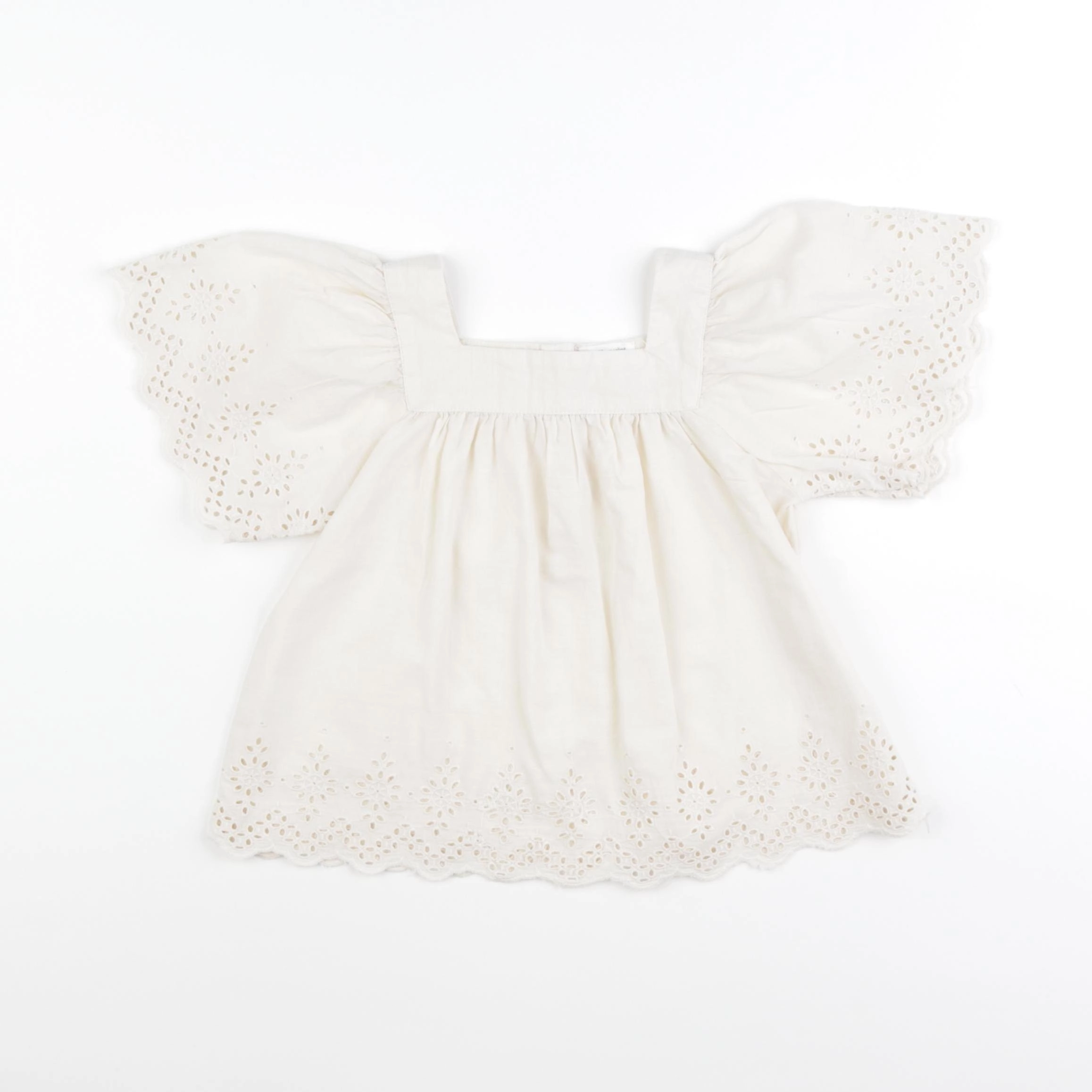 Vertbaudet - blouse jaune, beige - 18 mois