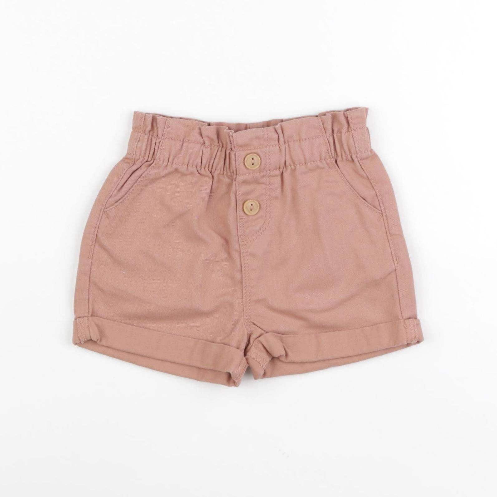 Vertbaudet - short marron - 18 mois