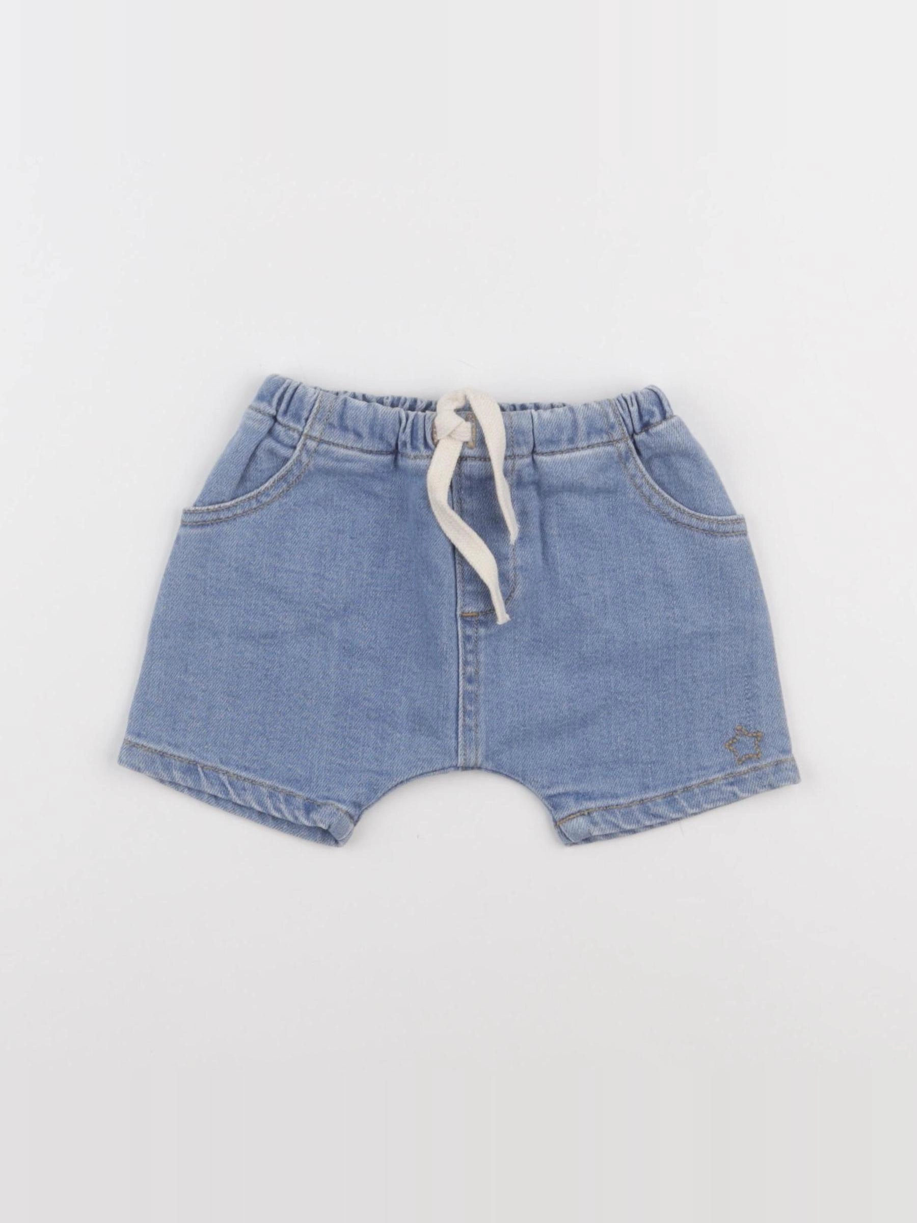 Tocoto vintage - short bleu - 9 mois