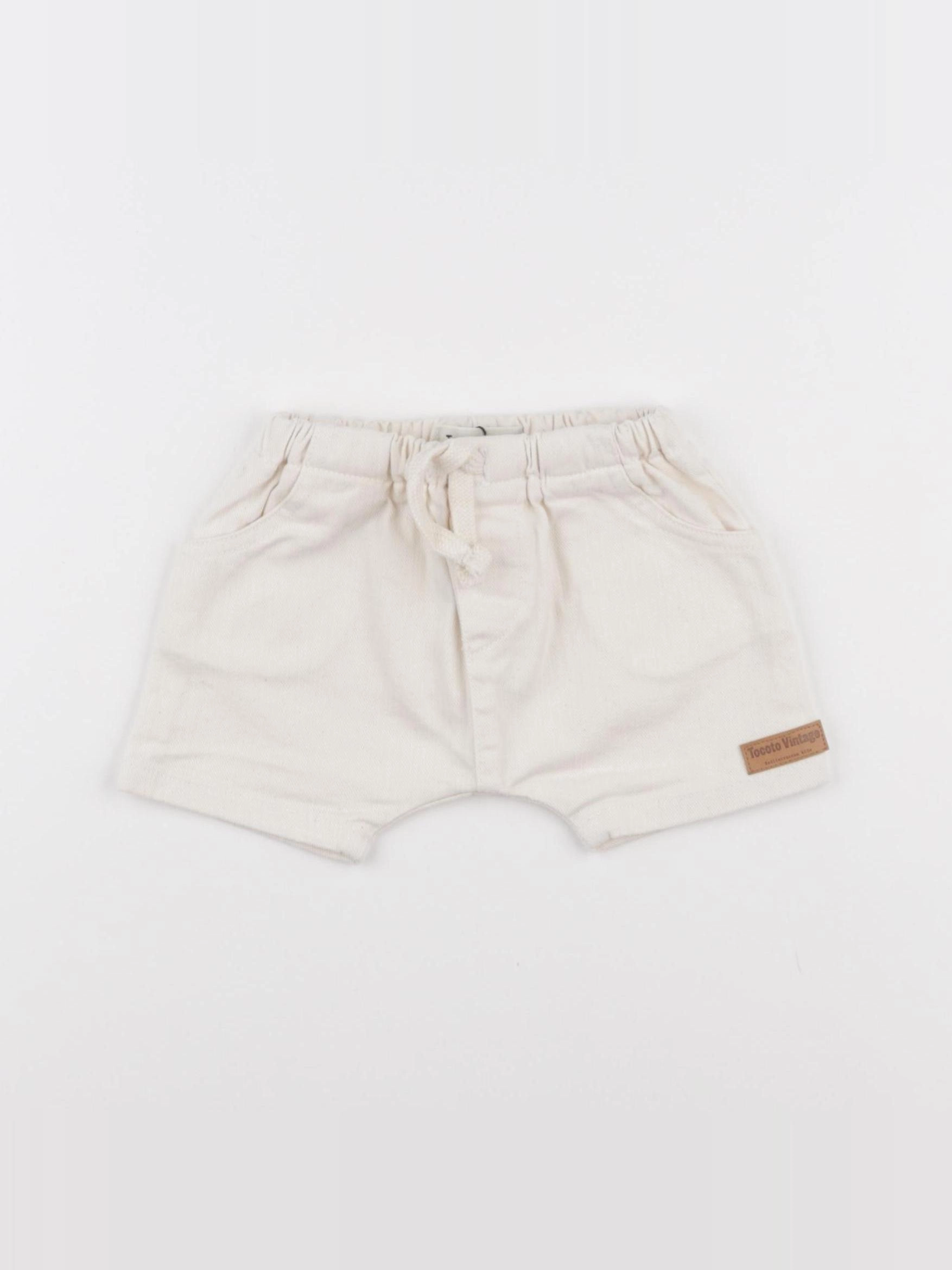 Tocoto vintage - short blanc - 3 mois