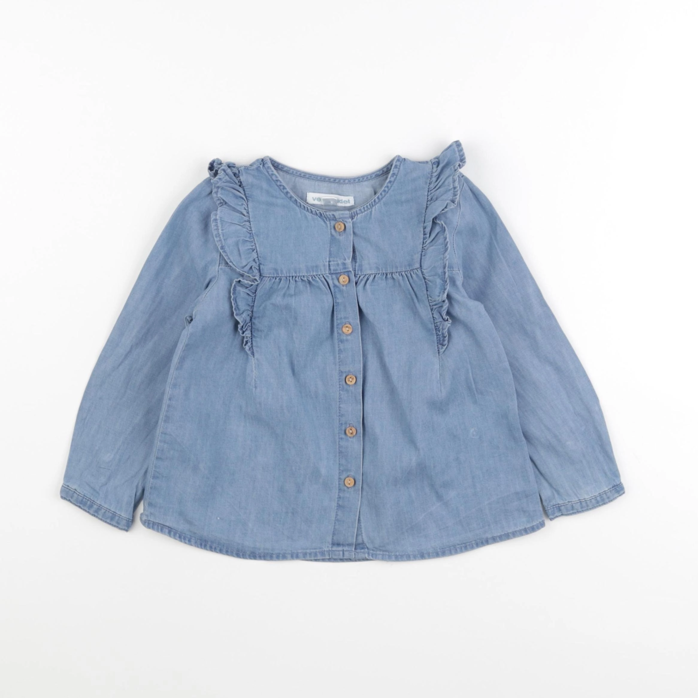 Vertbaudet - blouse bleu - 24 mois