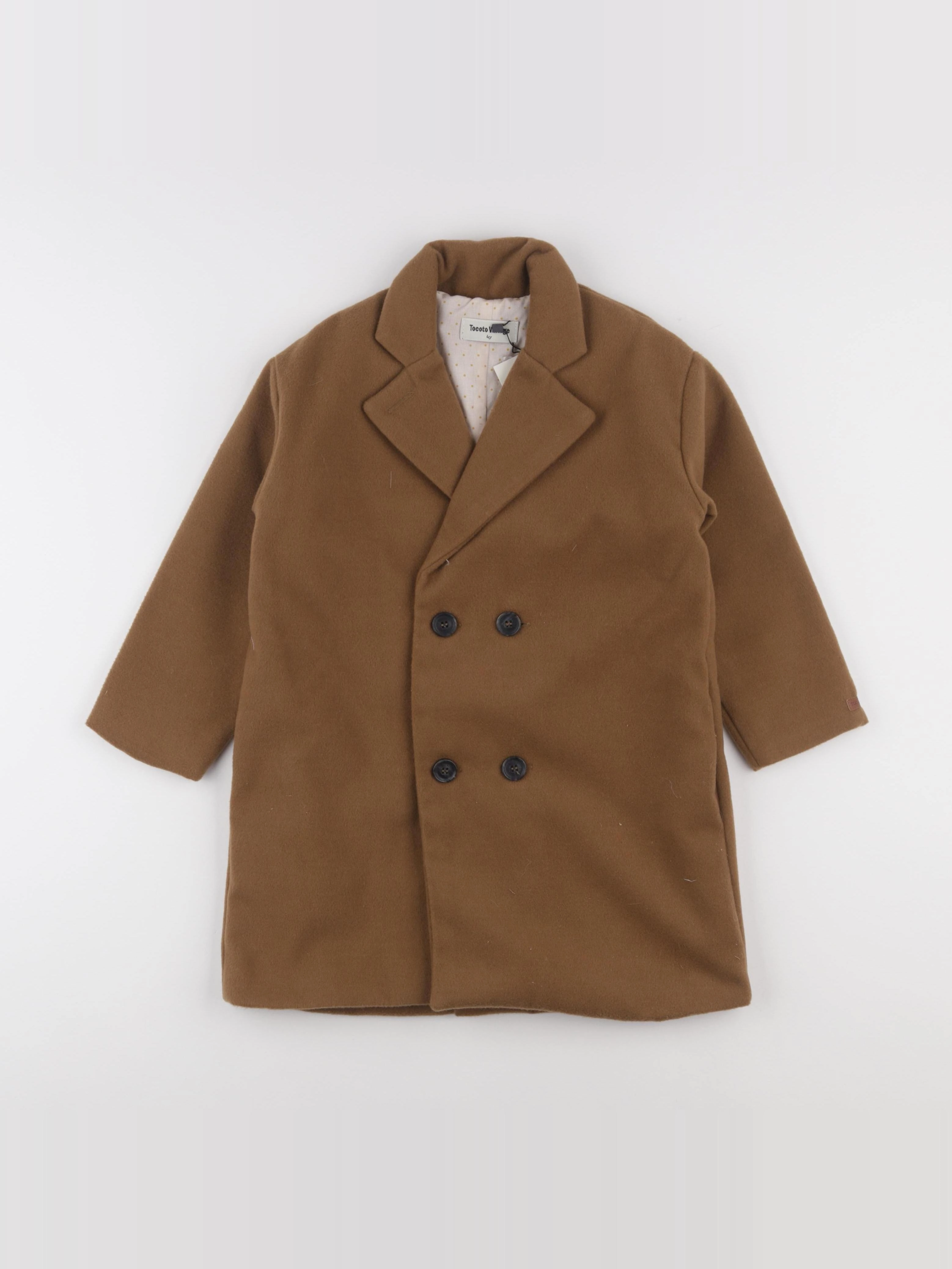 Tocoto vintage - manteau marron - 4 ans