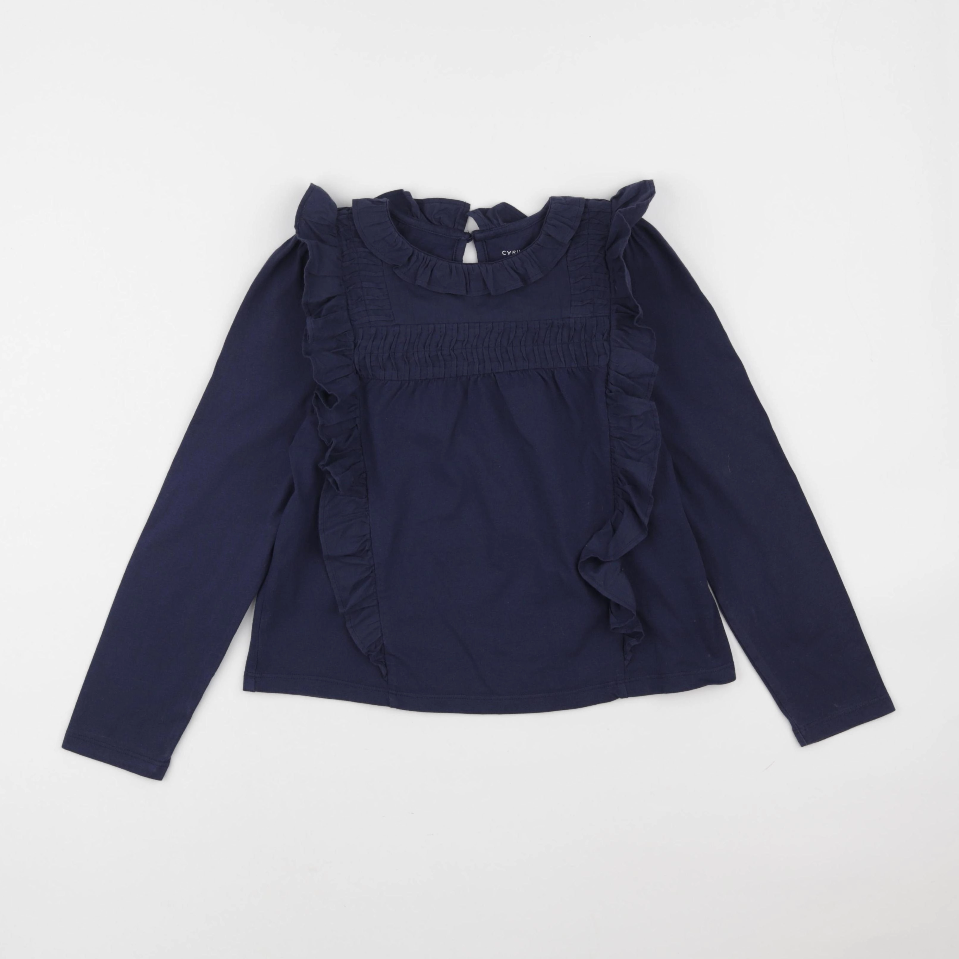 Cyrillus - tee-shirt bleu - 8 ans