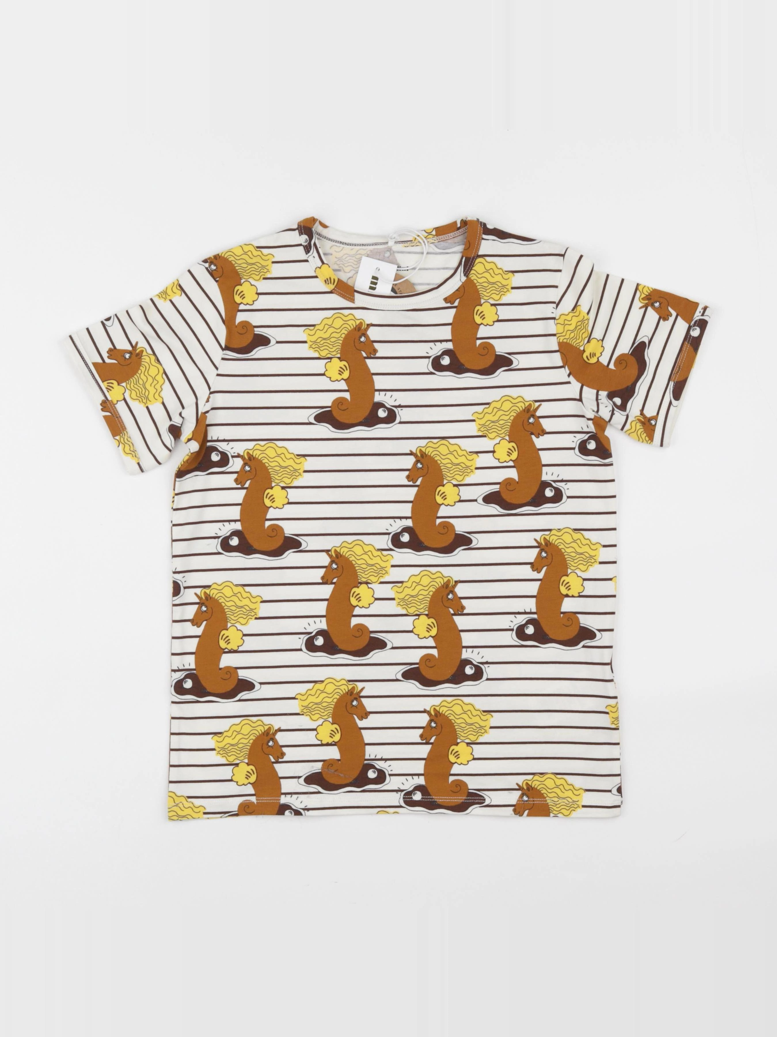 Mini Rodini - tee-shirt beige (état neuf) - 9/11 ans