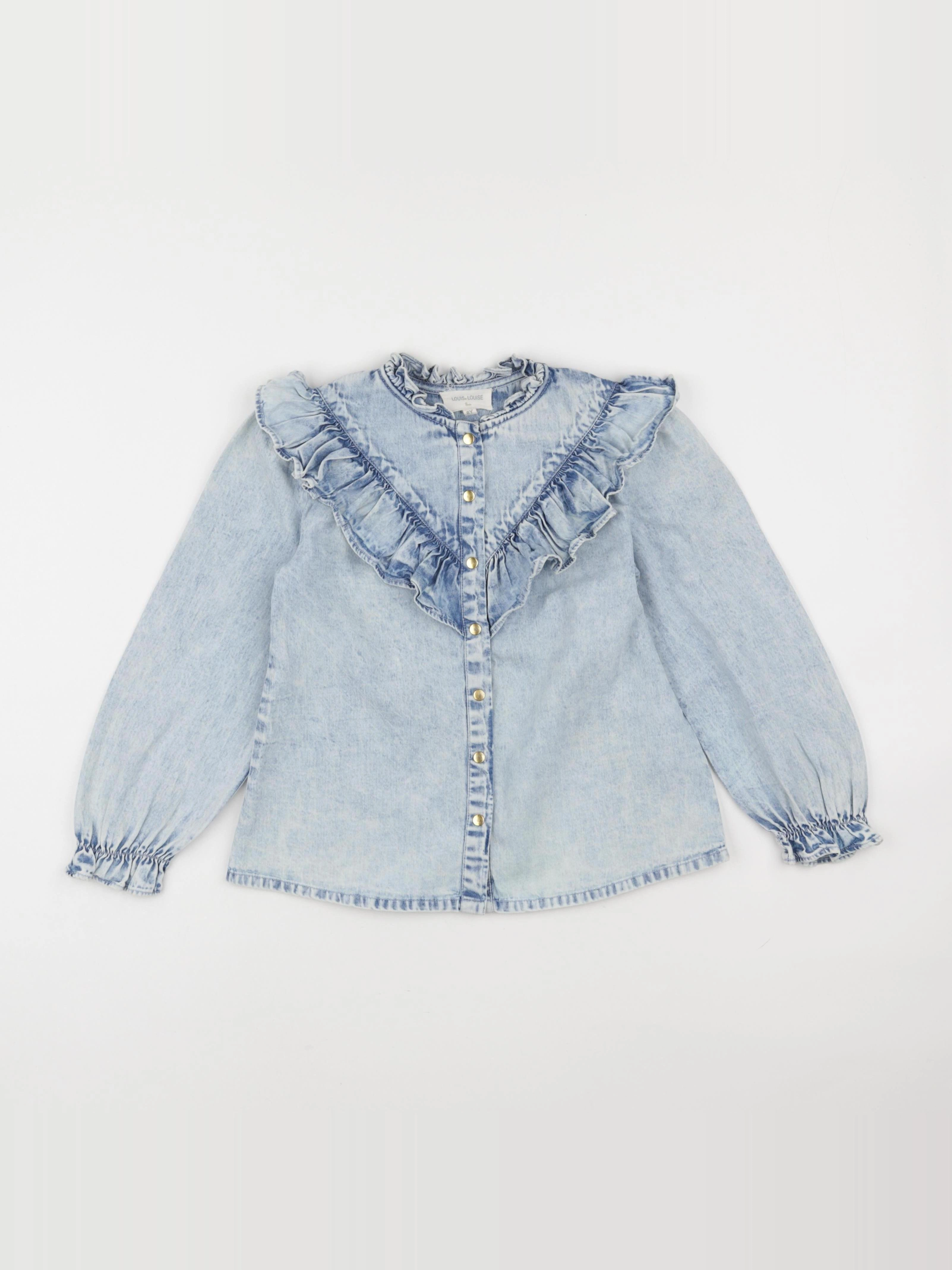 Louis Louise - blouse bleu - 8 ans