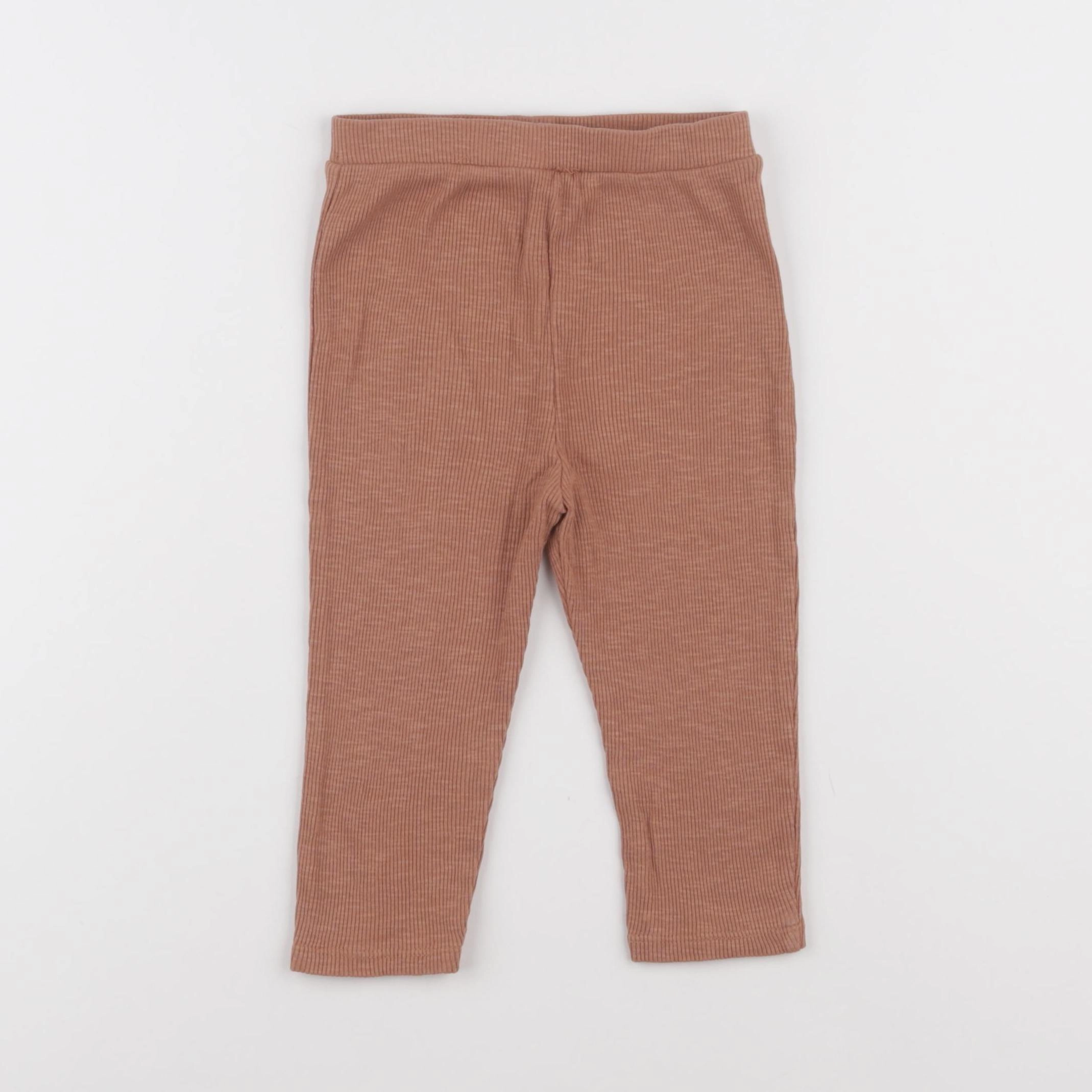 Vertbaudet - legging marron - 18 mois